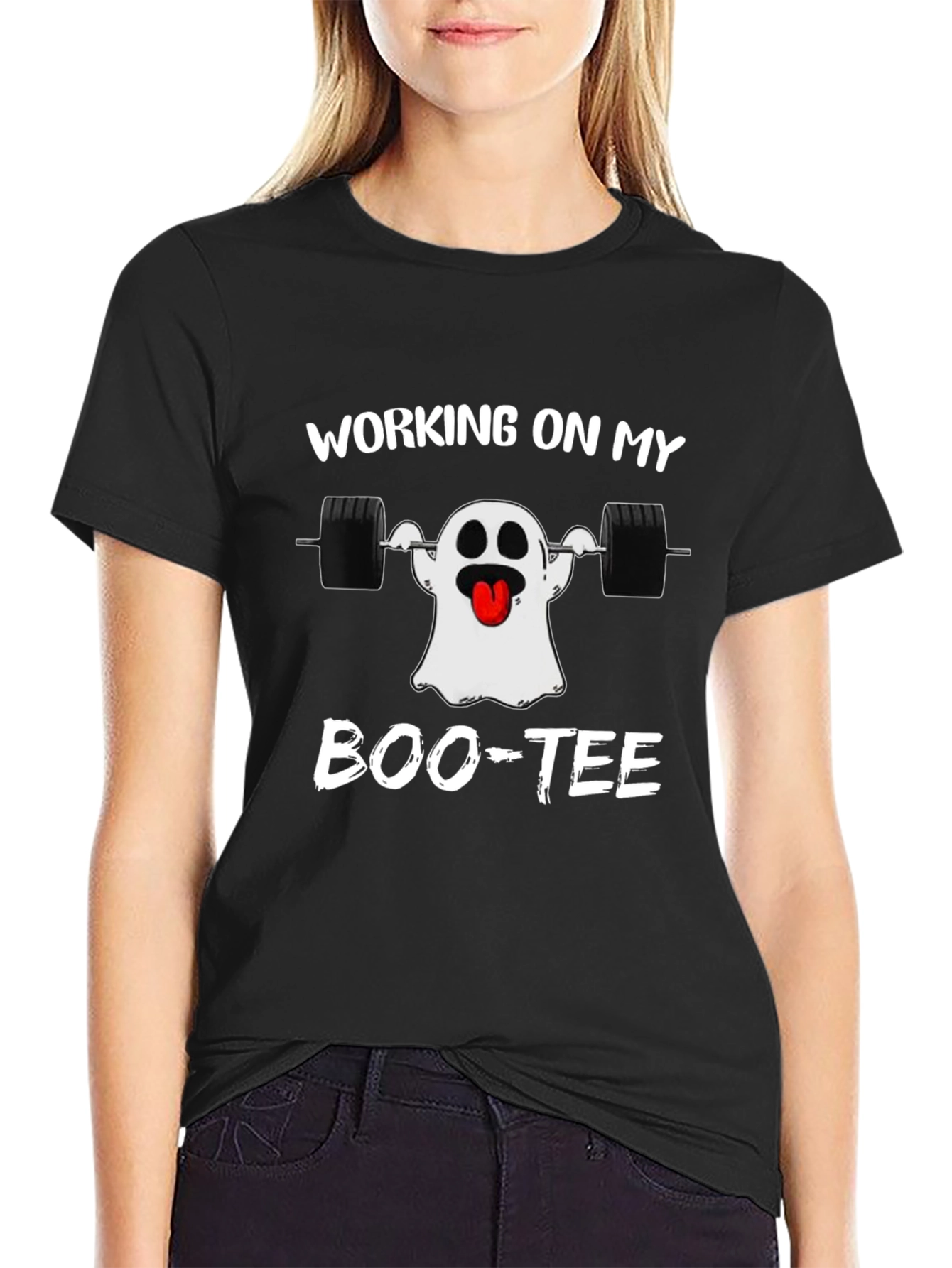 Workout Ghost Boo-tee T-Shirt
