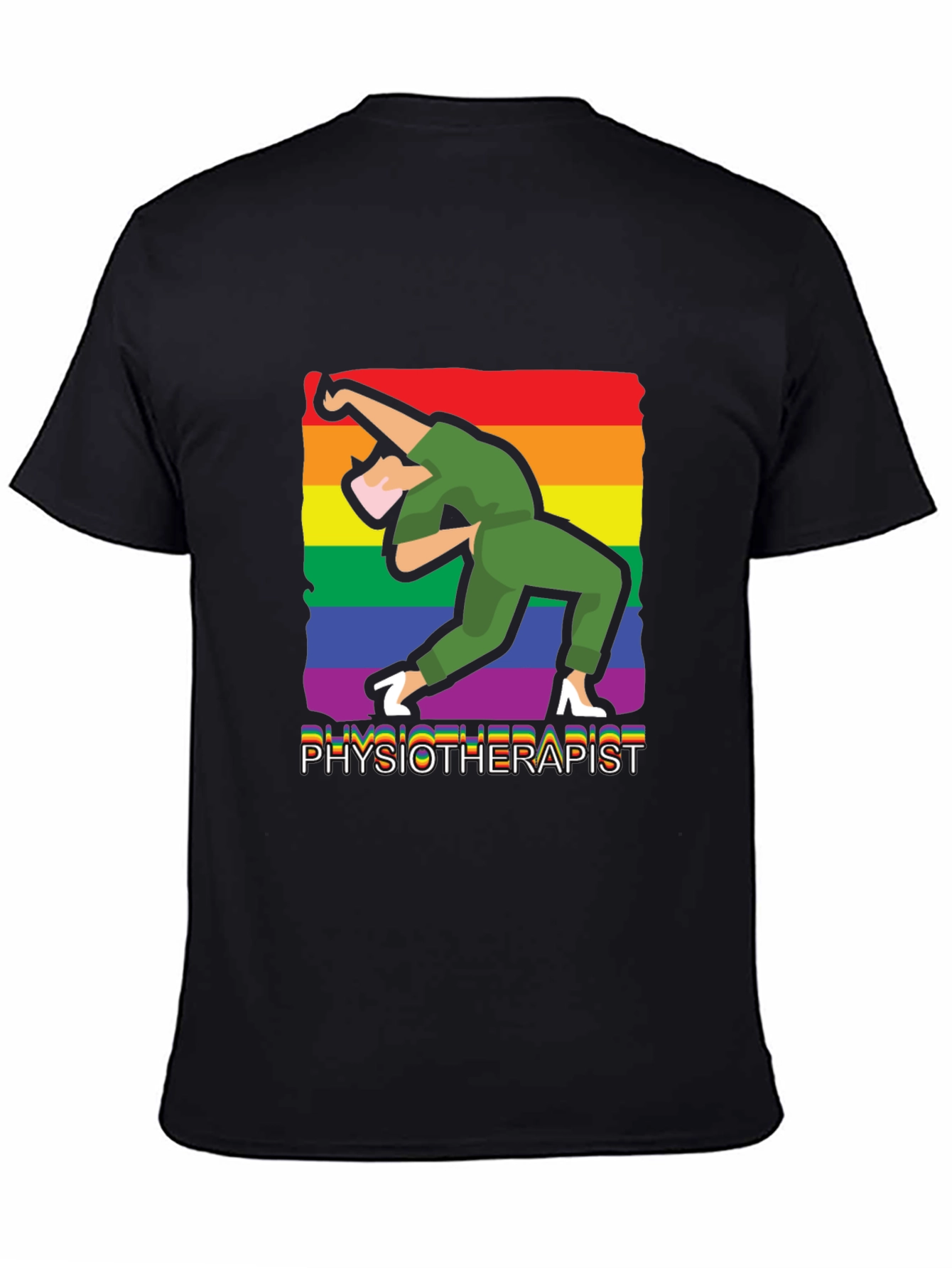 Physiotherapist Pride T-Shirt - Rainbow Design