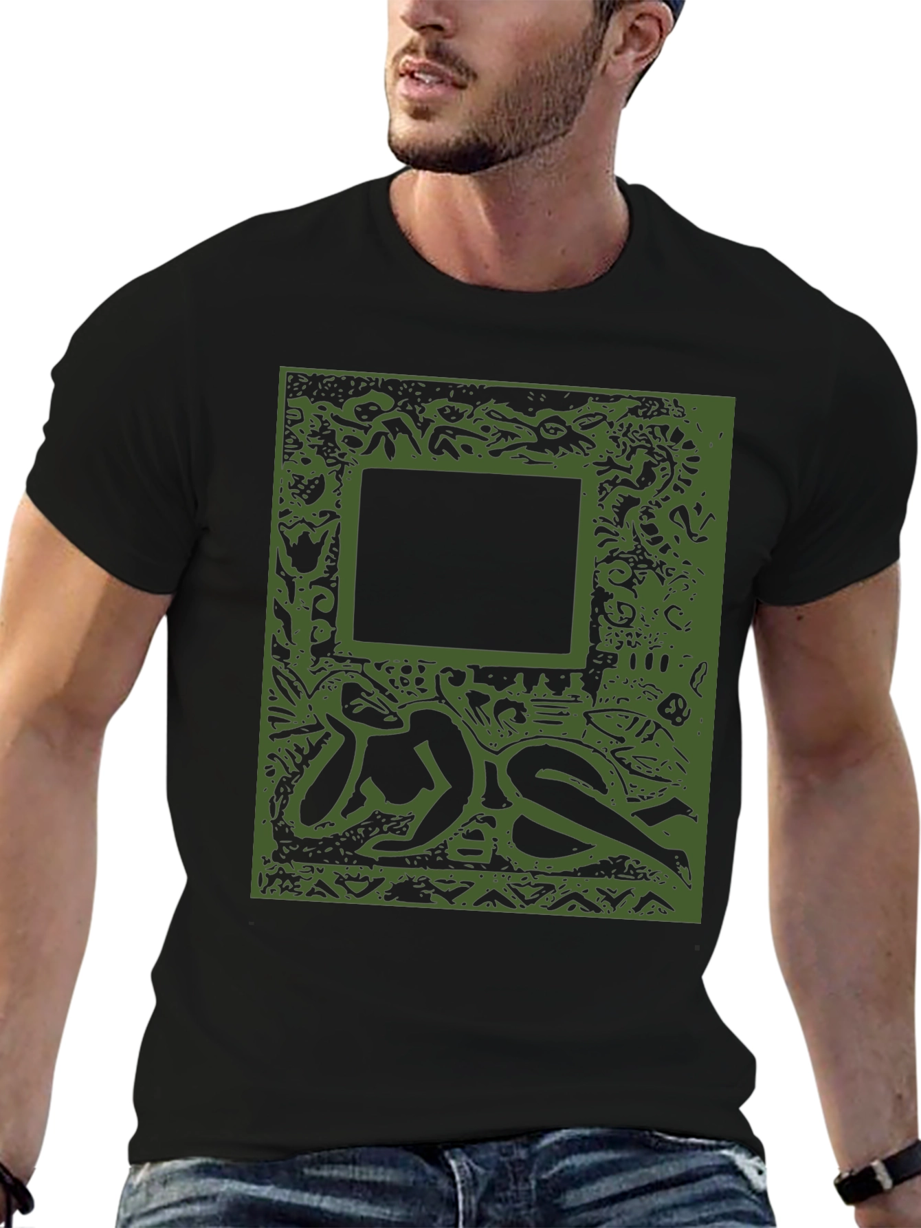 Abstract Art Graphic Tee - Unisex Casual Shirt