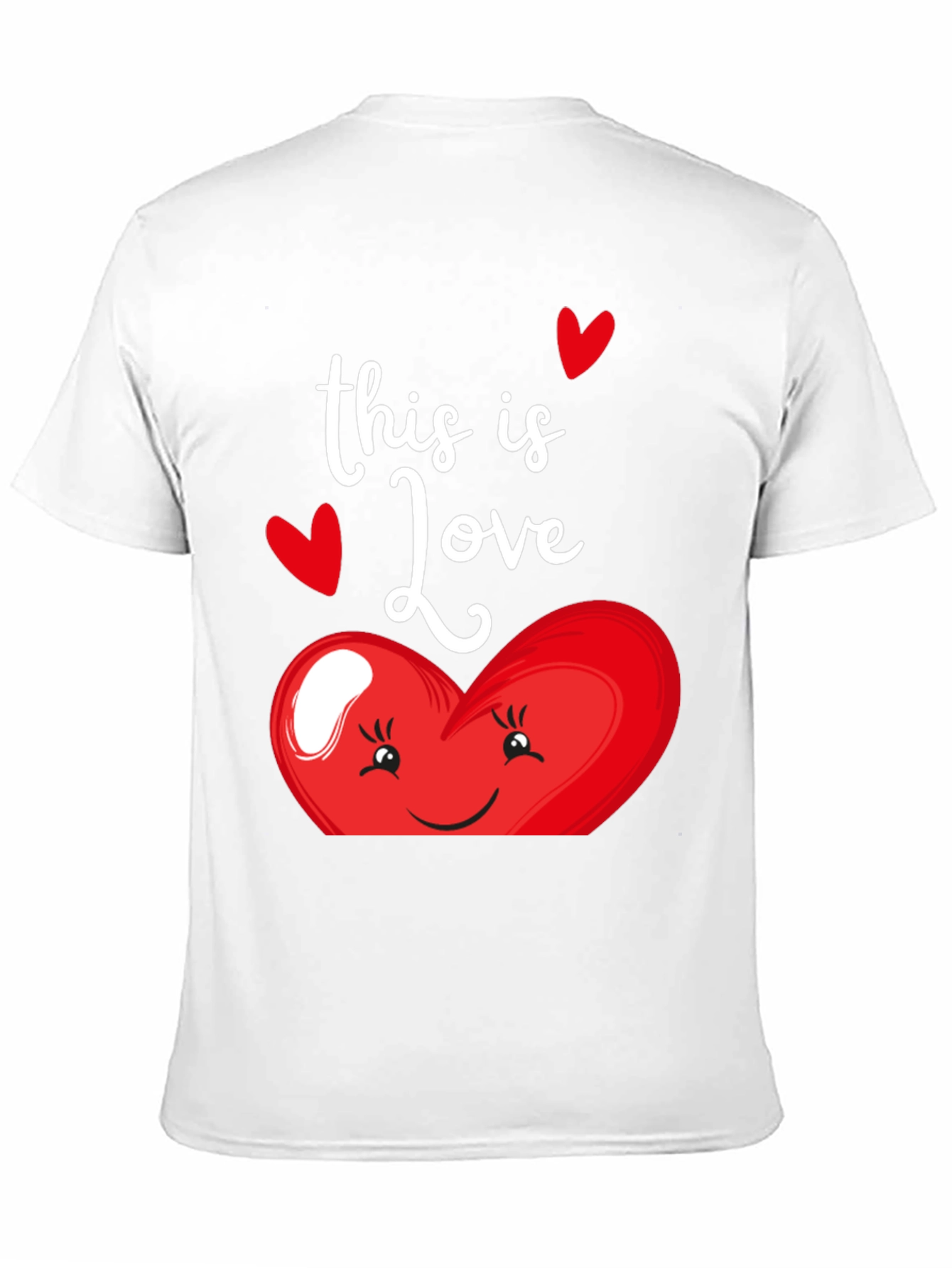 This Is Love Heart Graphic Black T-Shirt