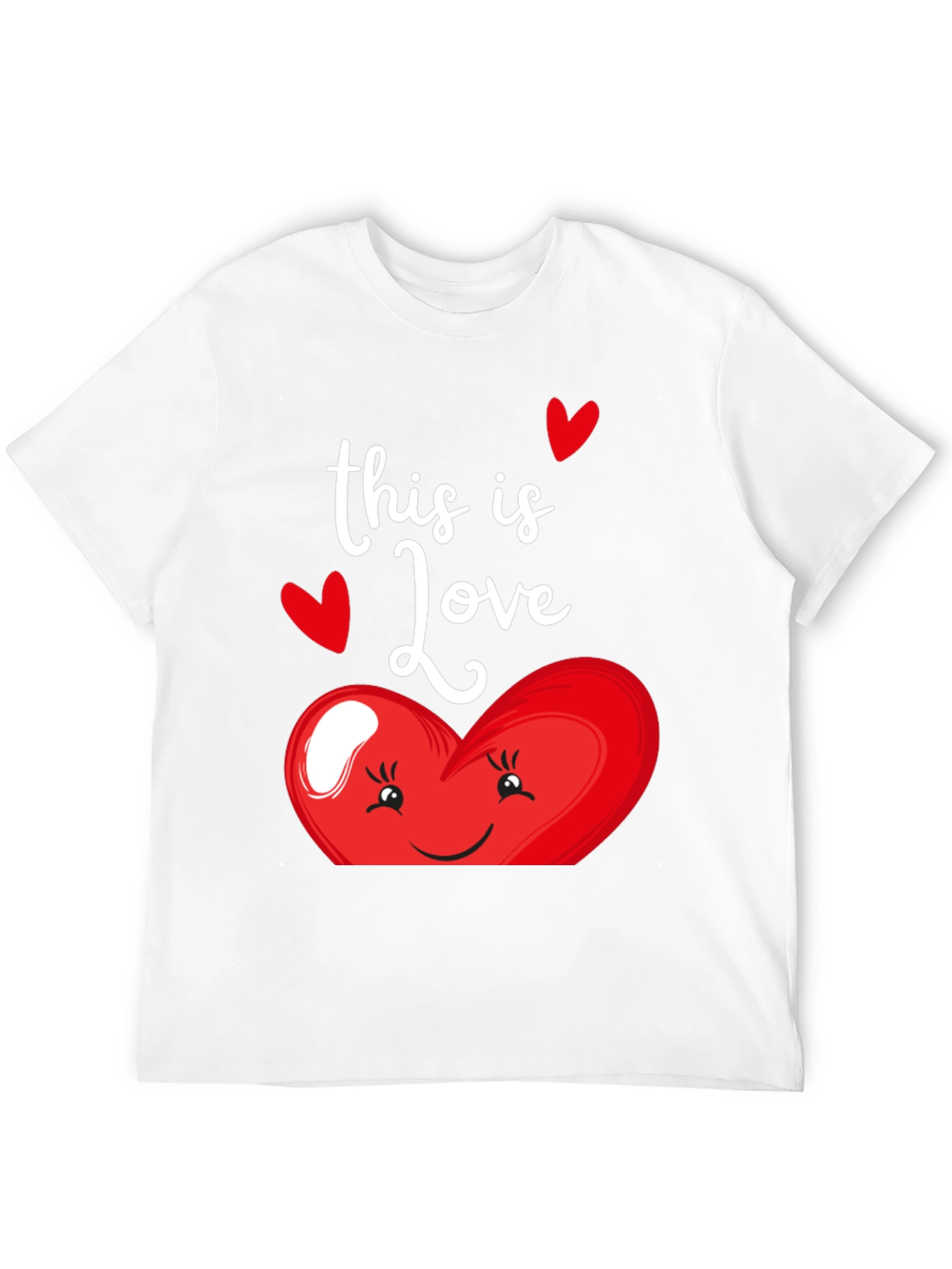This Is Love Heart Graphic Black T-Shirt