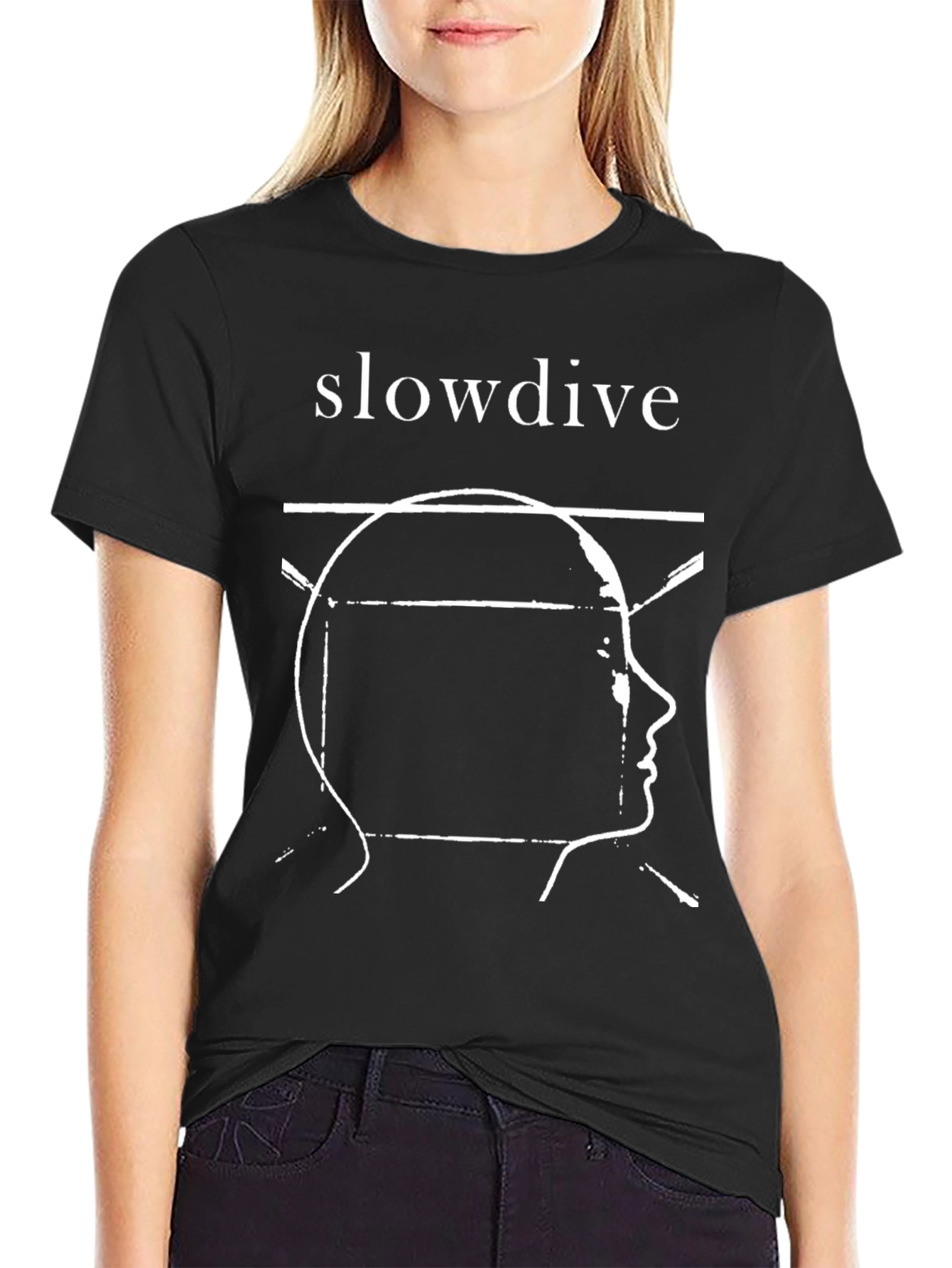 Slowdive Black T-Shirt - Graphic Tee - Band Merch