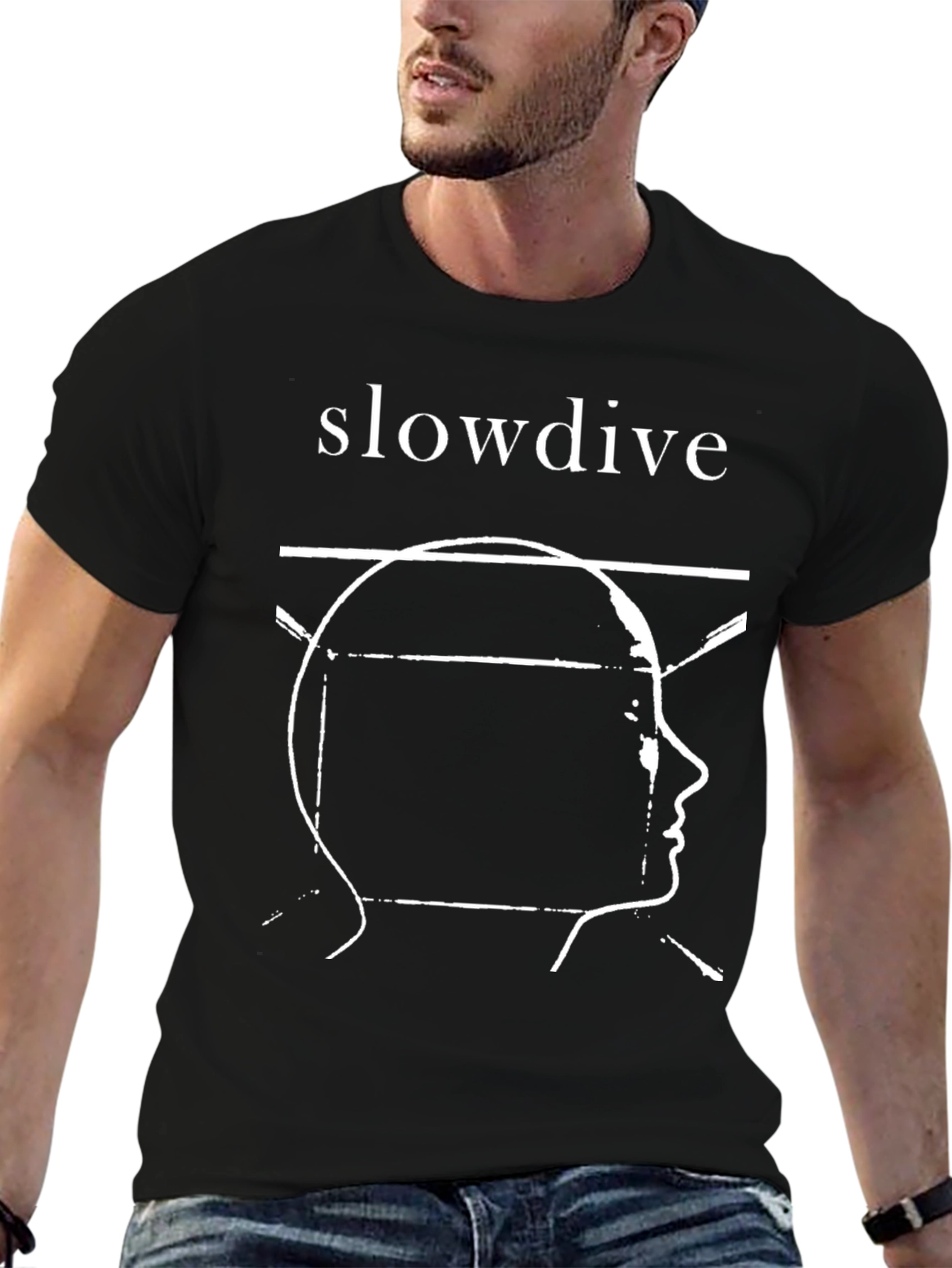 Slowdive Black T-Shirt - Graphic Tee - Band Merch