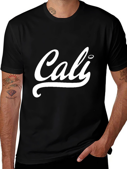 Cali Bear Black Graphic T-Shirt