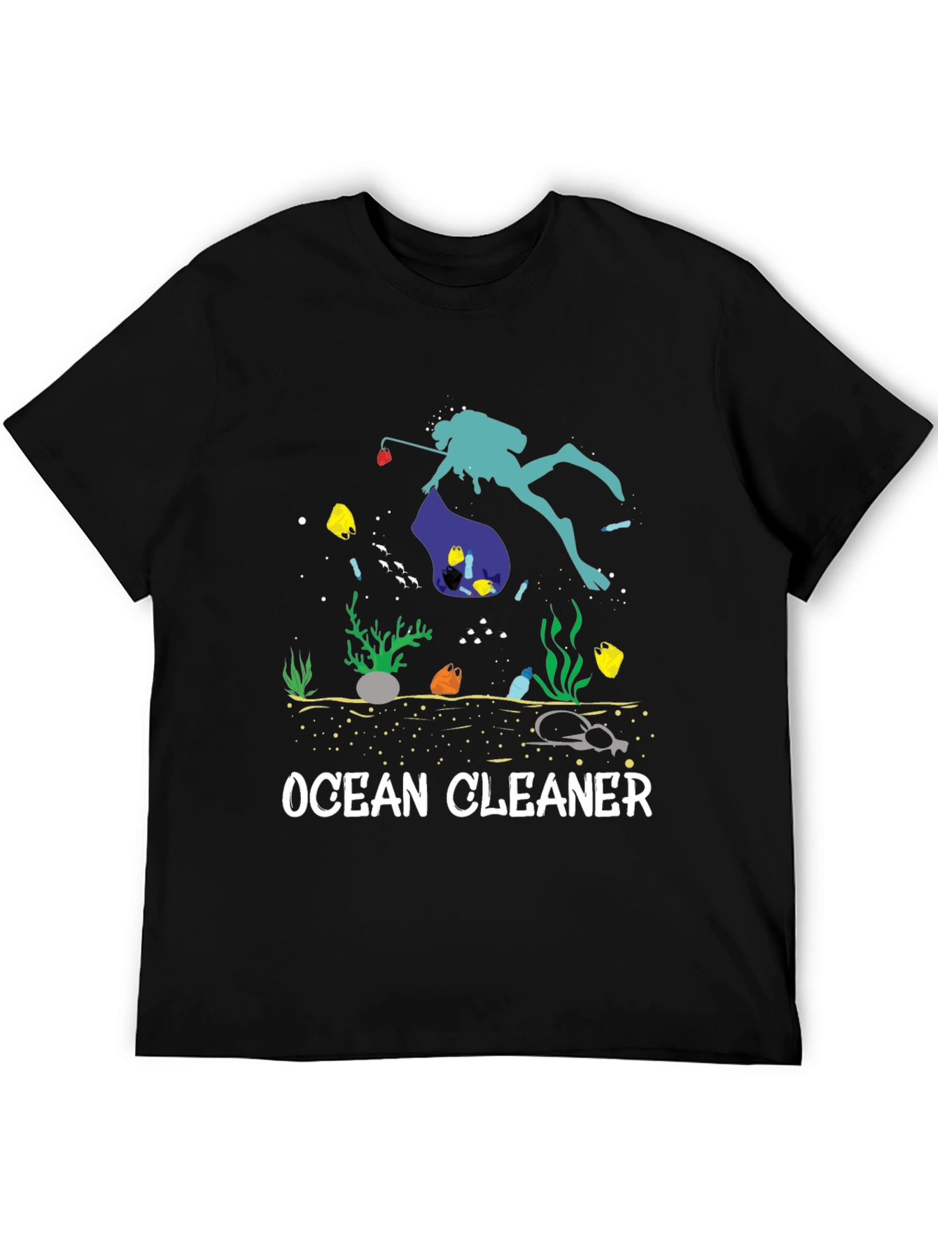 Ocean Cleaner Graphic T-Shirt - Save Our Seas