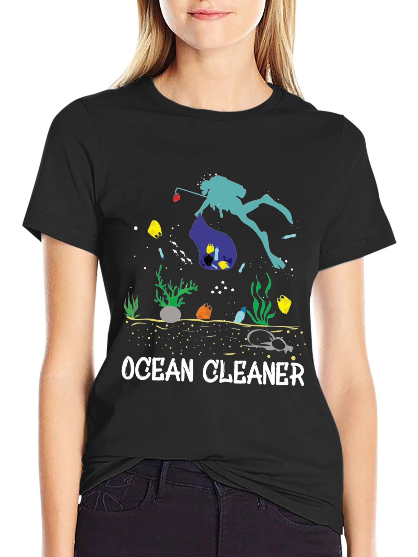 Ocean Cleaner Graphic T-Shirt - Save Our Seas
