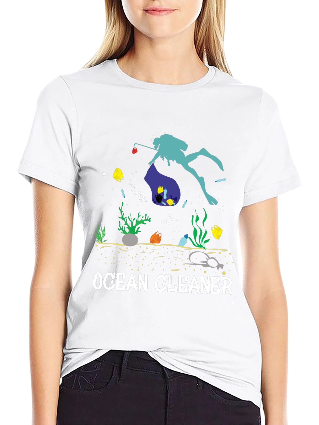 Ocean Cleaner Graphic T-Shirt - Save Our Seas