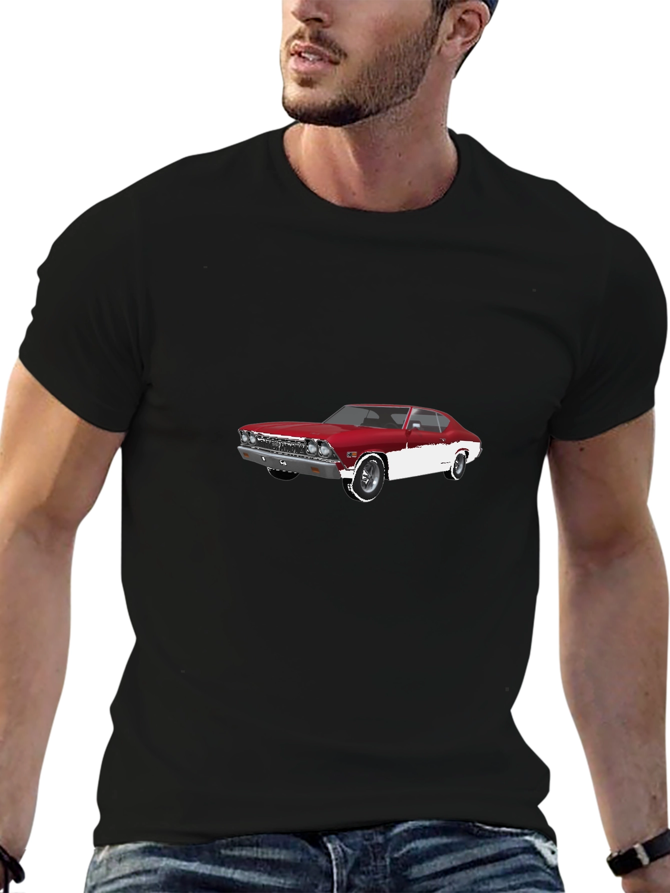Classic Car Graphic Tee - Black