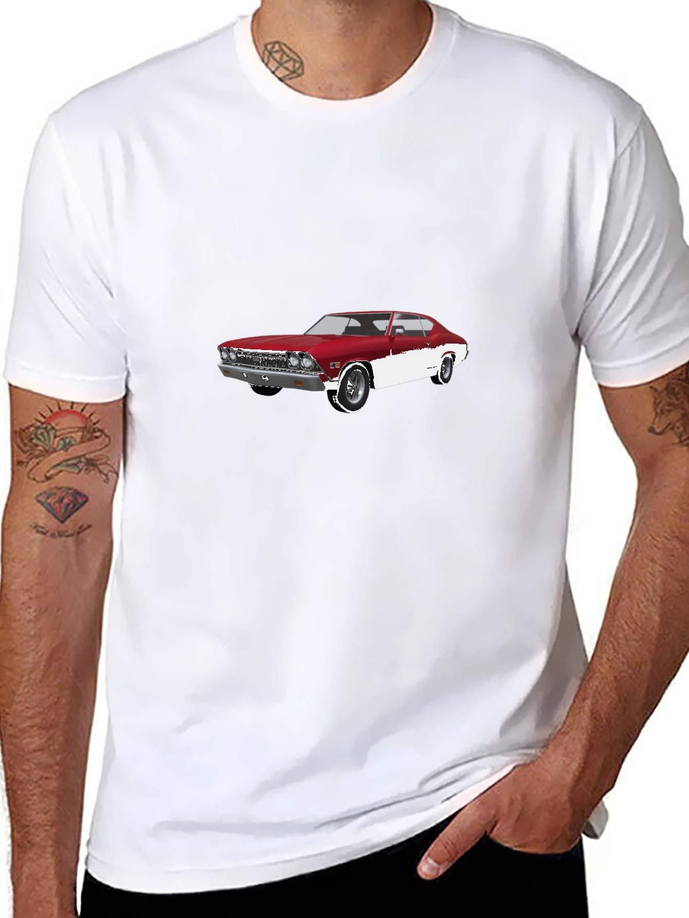 Classic Car Graphic Tee - Black