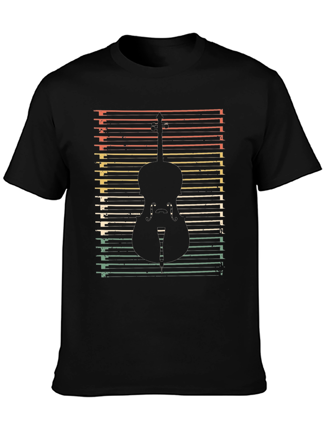 Retro Cello Silhouette T-Shirt