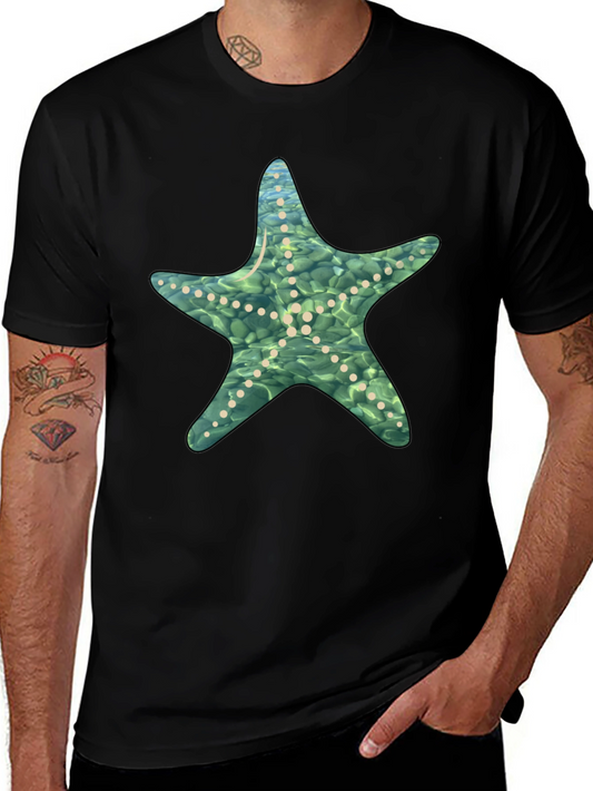 Starfish Graphic Black T-Shirt