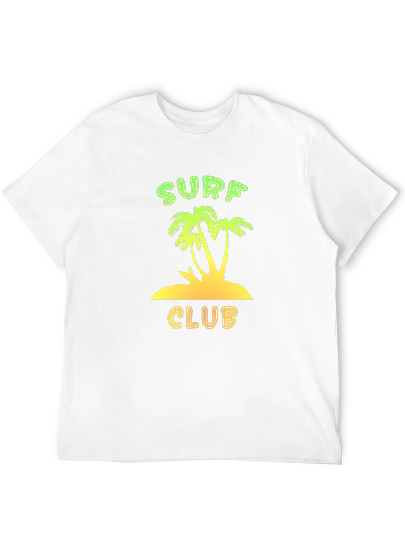 Surf Club Graphic Tee - Black Cotton T-Shirt