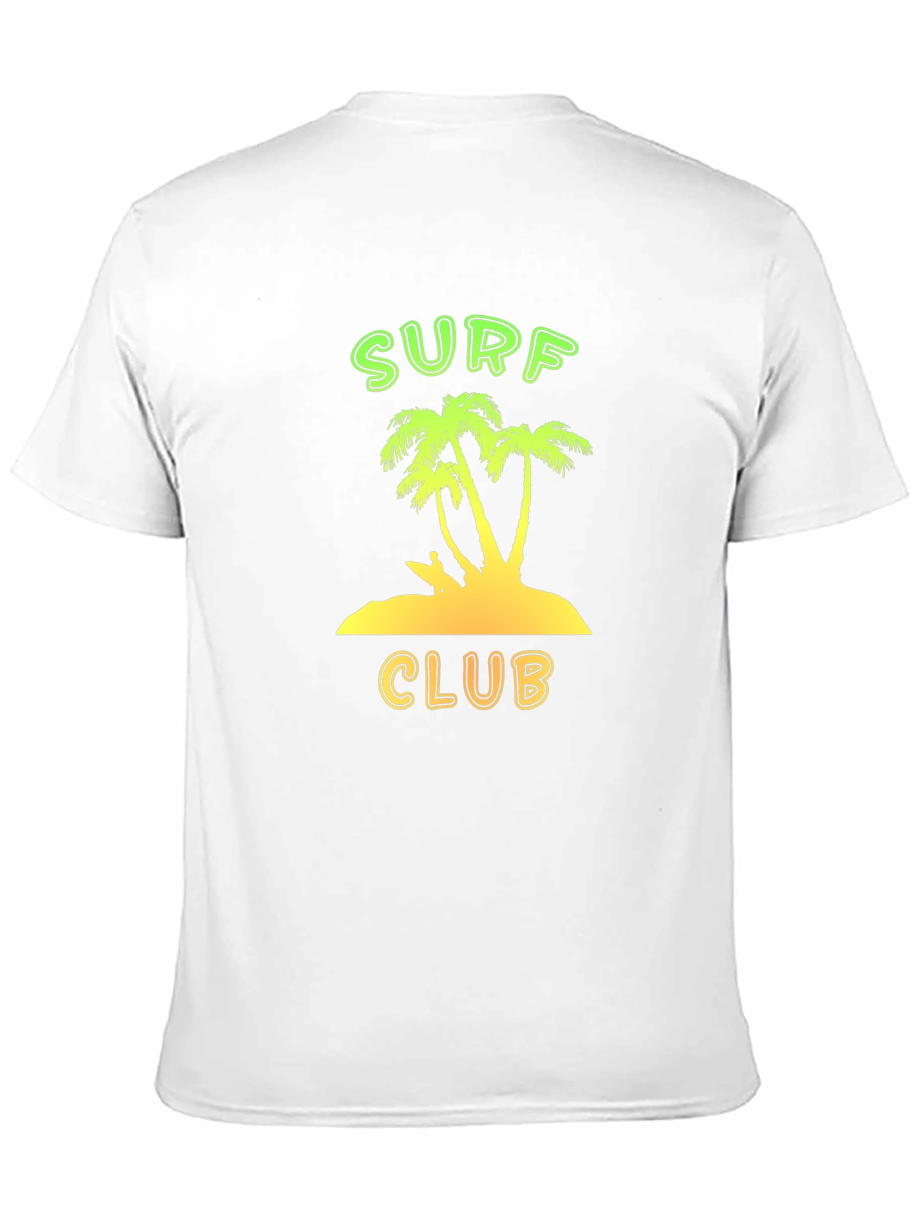Surf Club Graphic Tee - Black Cotton T-Shirt