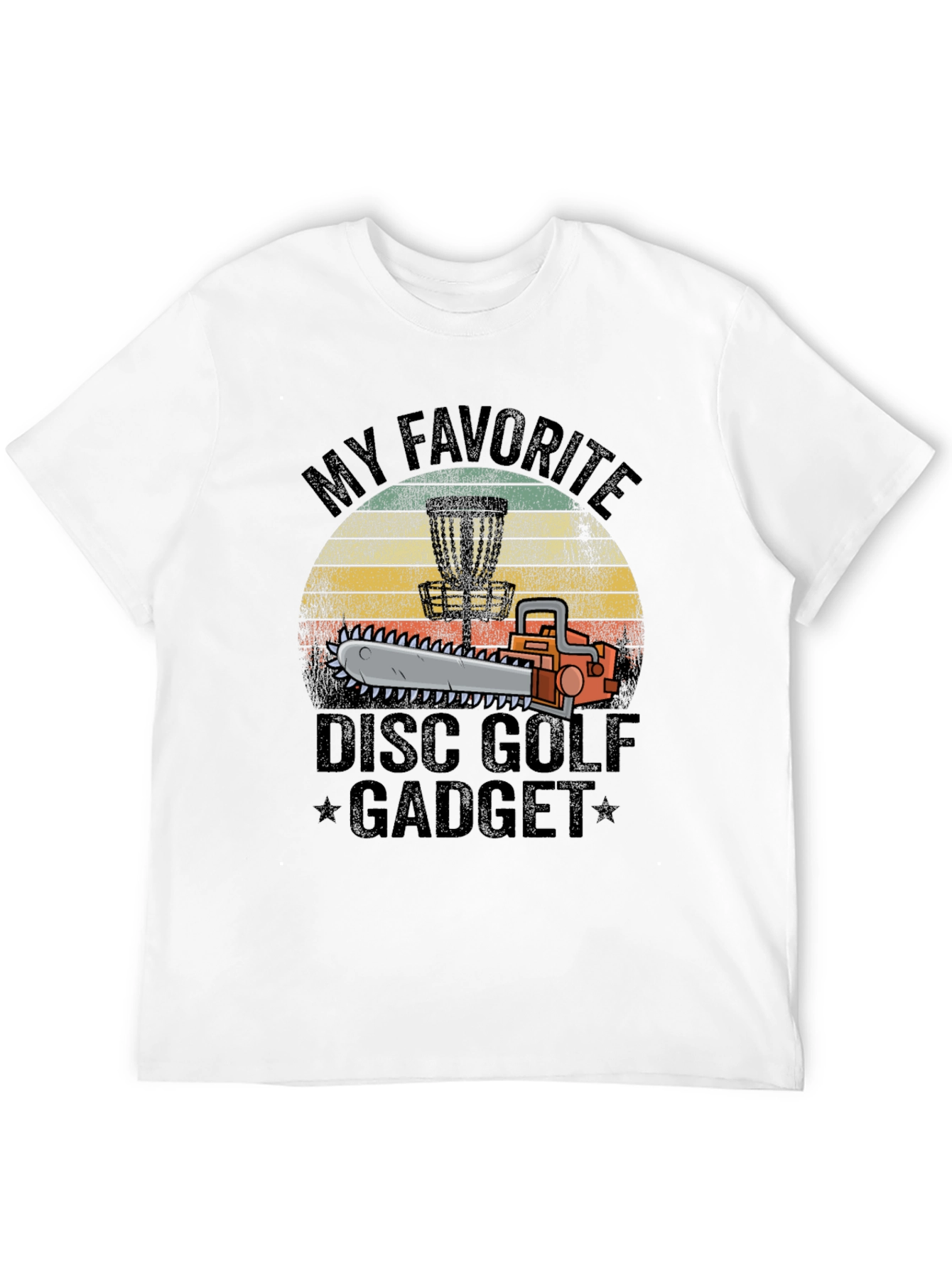 Disc Golf Chainsaw Gadget T-Shirt