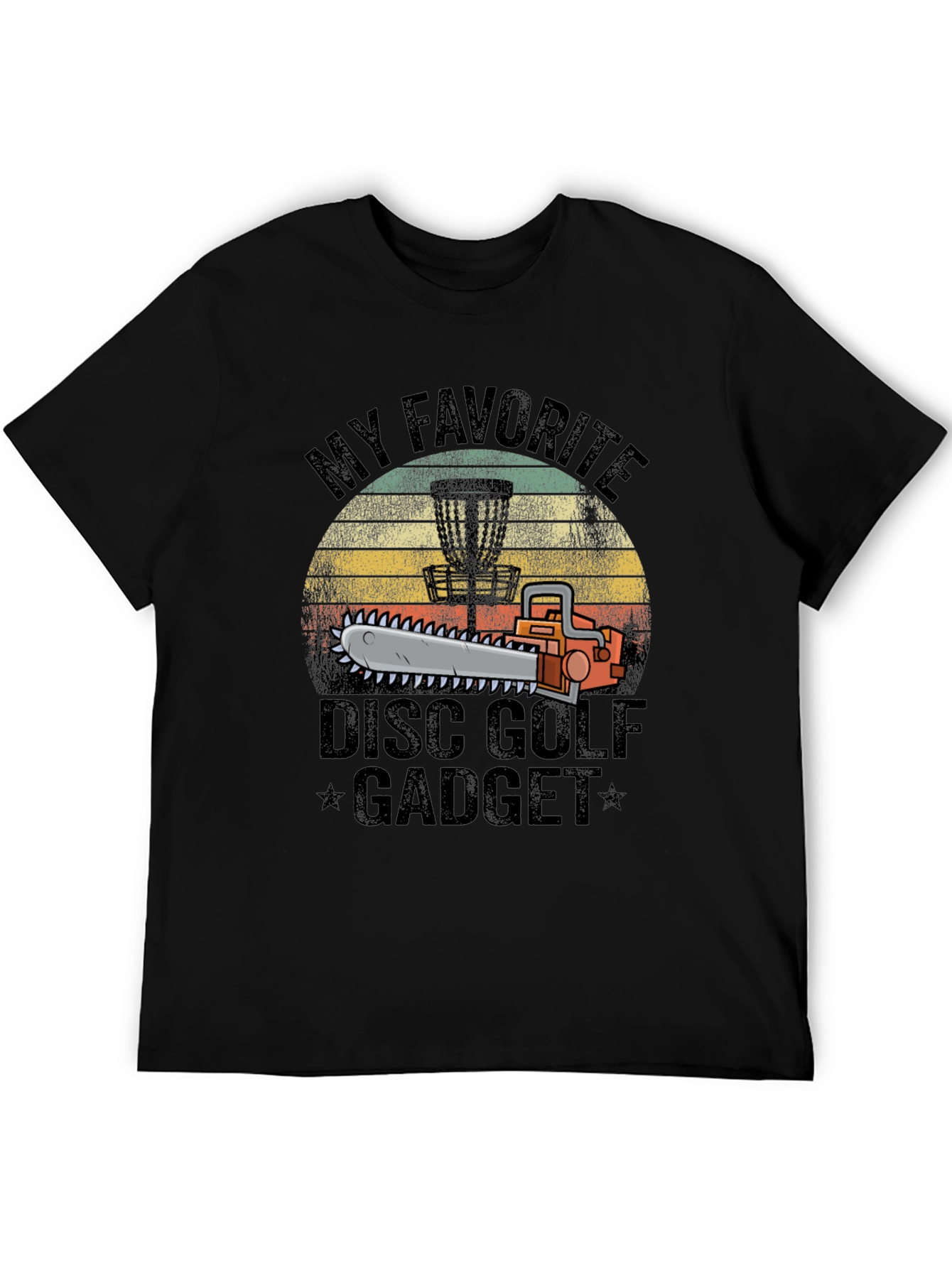 Disc Golf Chainsaw Gadget T-Shirt