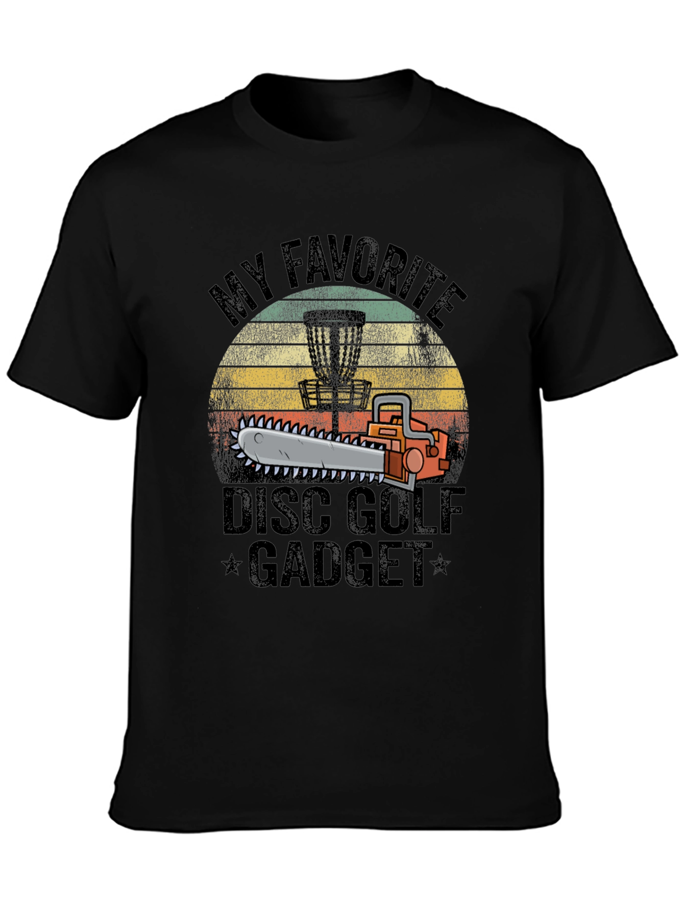 Disc Golf Chainsaw Gadget T-Shirt
