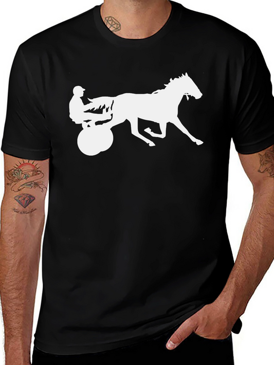 Horse Racing Silhouette Graphic Tee