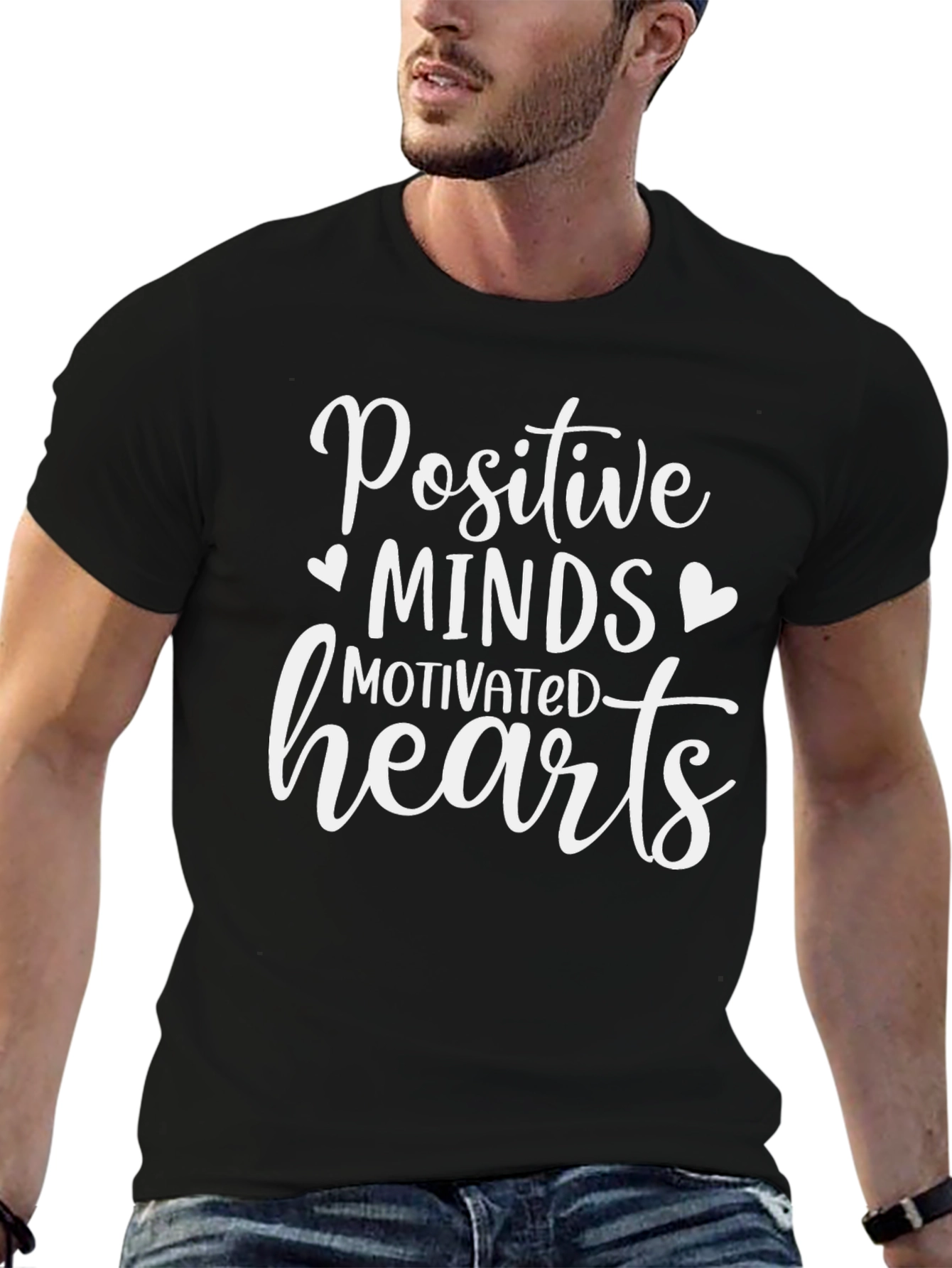 Positive Minds Motivated Hearts Graphic Tee