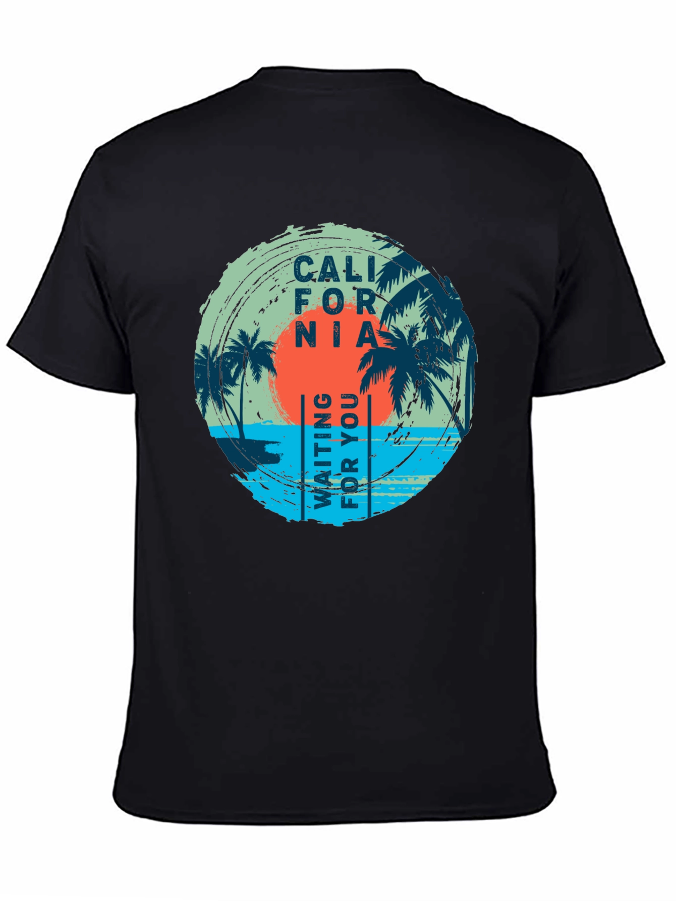 California Palms Black T-Shirt