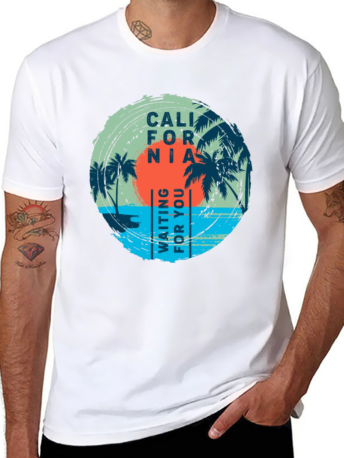 California Palms Black T-Shirt