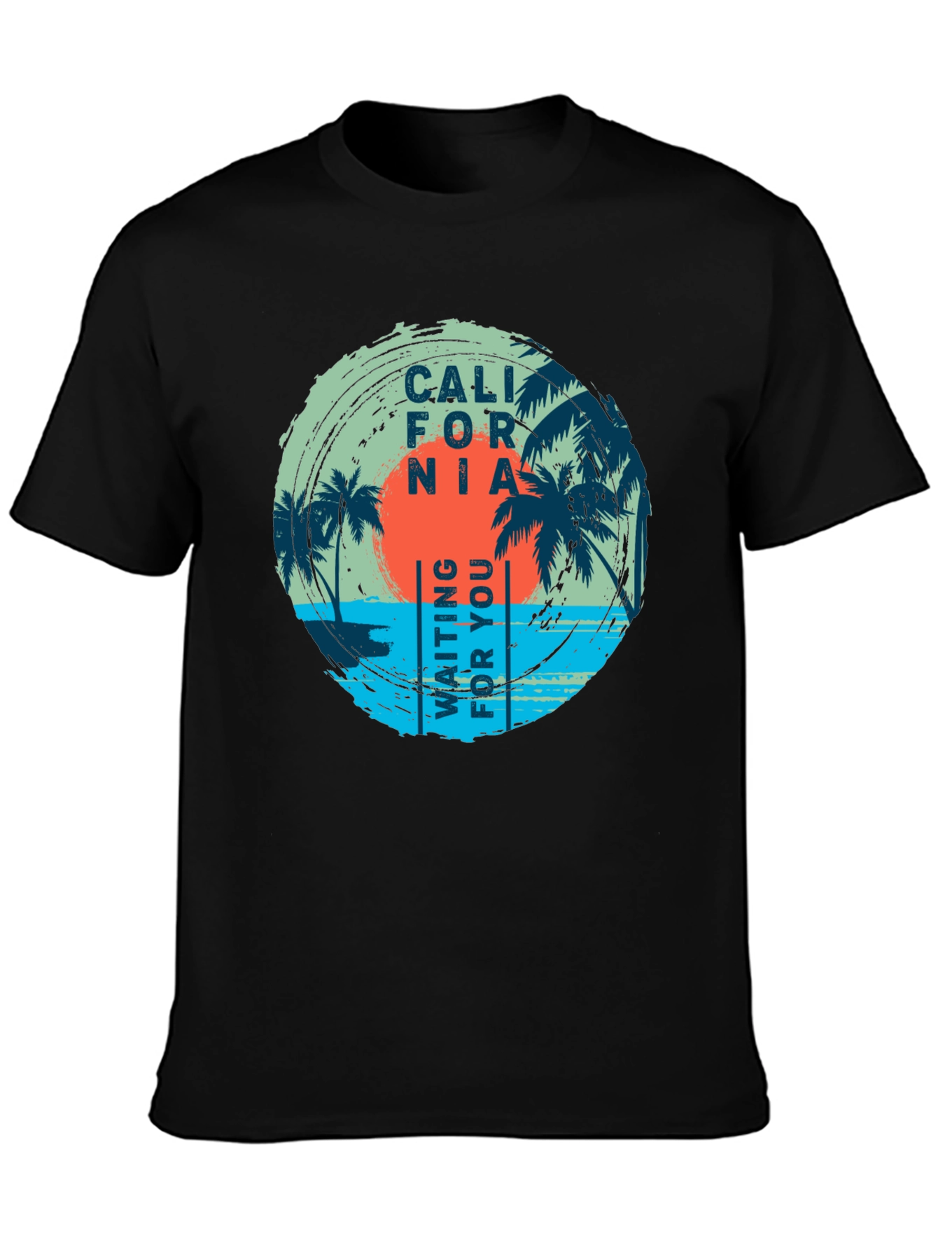 California Palms Black T-Shirt