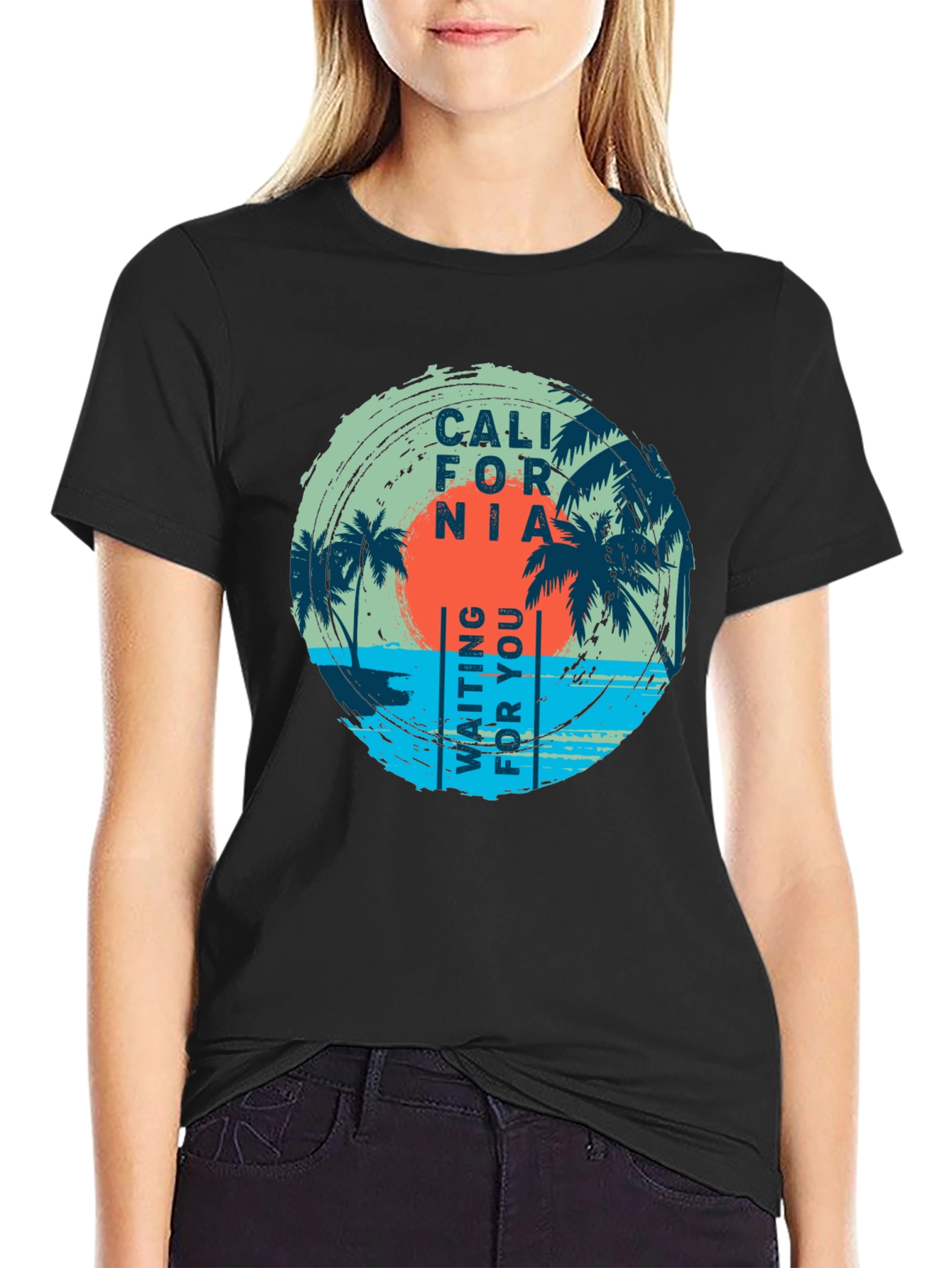 California Palms Black T-Shirt