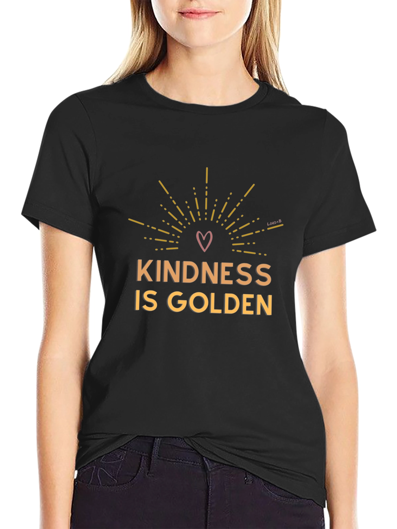Kindness is Golden Black T-Shirt