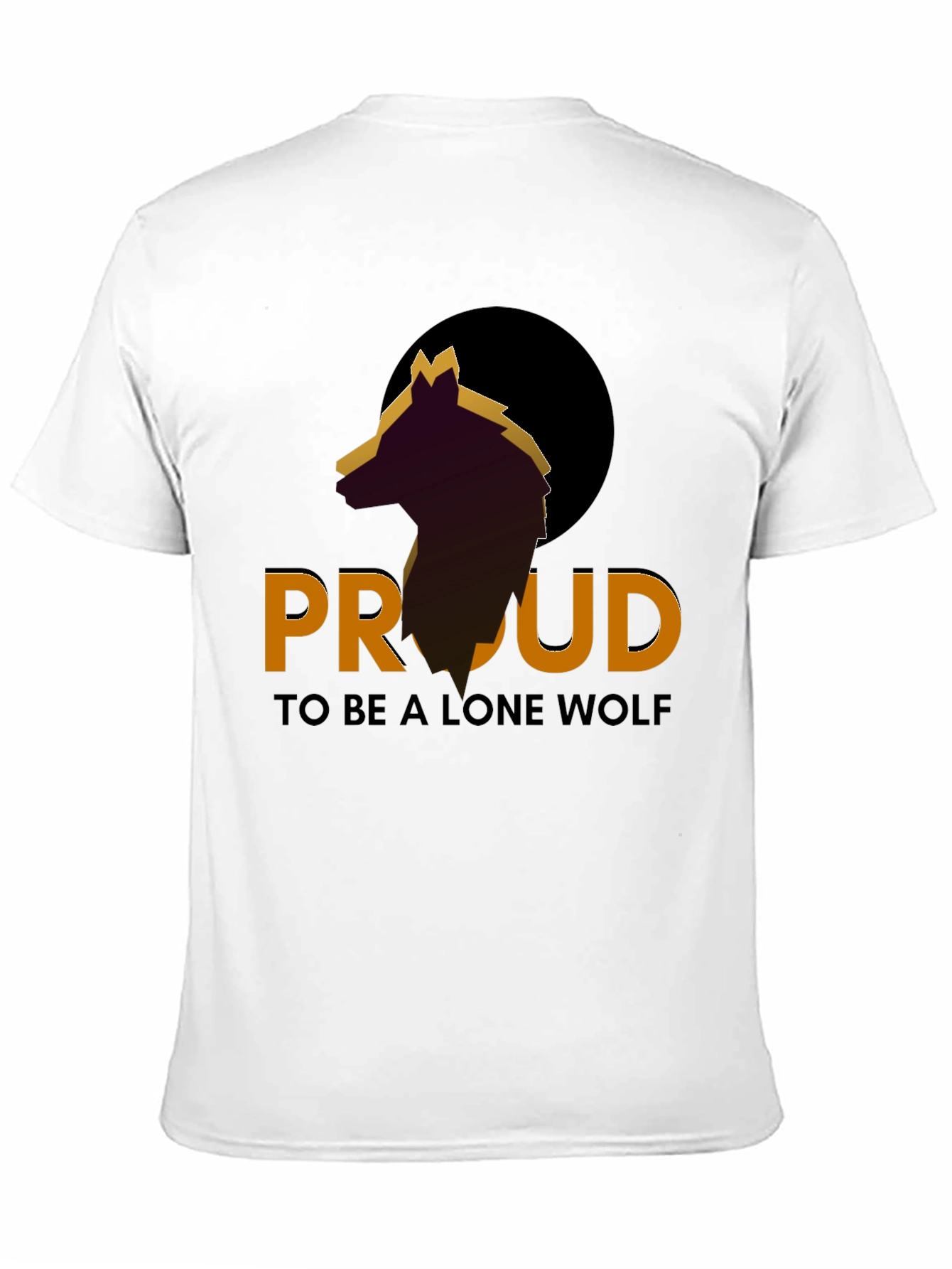 Proud Lone Wolf Graphic Tee - Stylish Mens T-Shirt