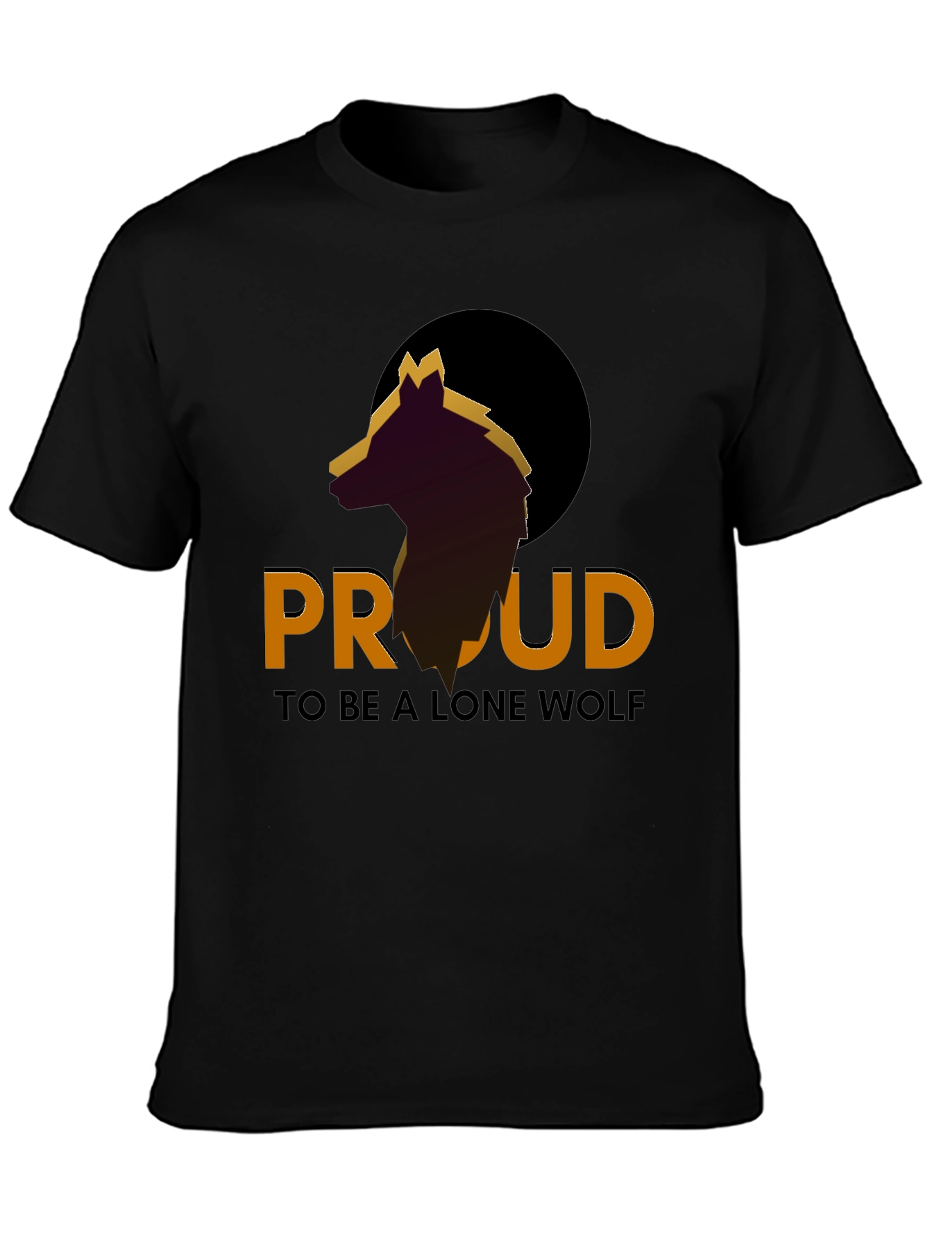 Proud Lone Wolf Graphic Tee - Stylish Mens T-Shirt