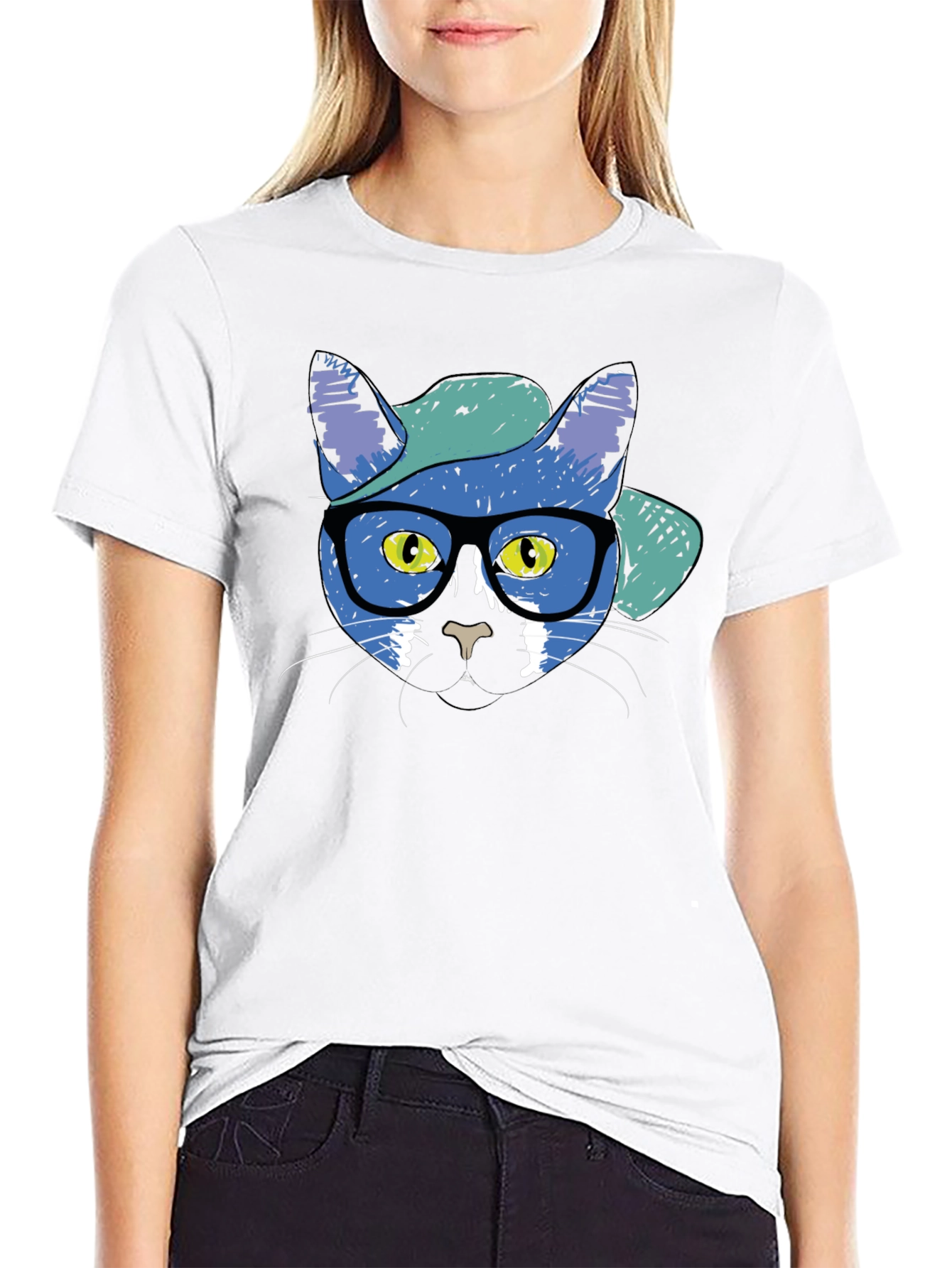 Cool Cat Graphic T-Shirt
