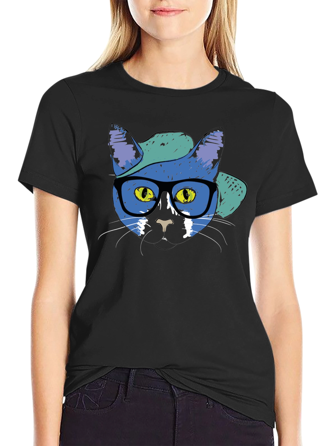 Cool Cat Graphic T-Shirt