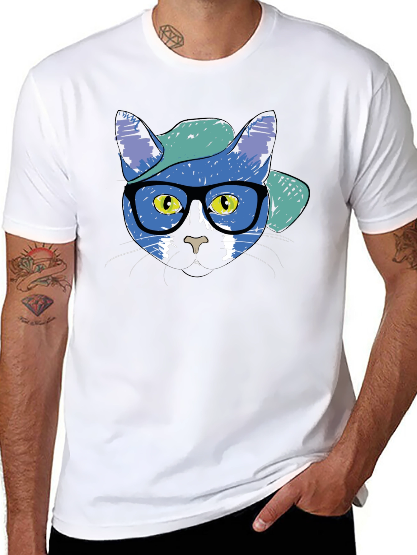 Cool Cat Graphic T-Shirt