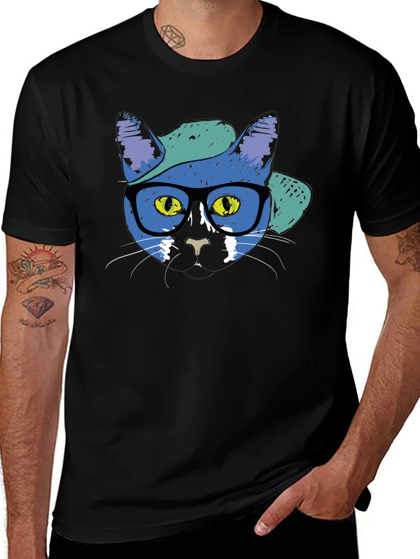 Cool Cat Graphic T-Shirt