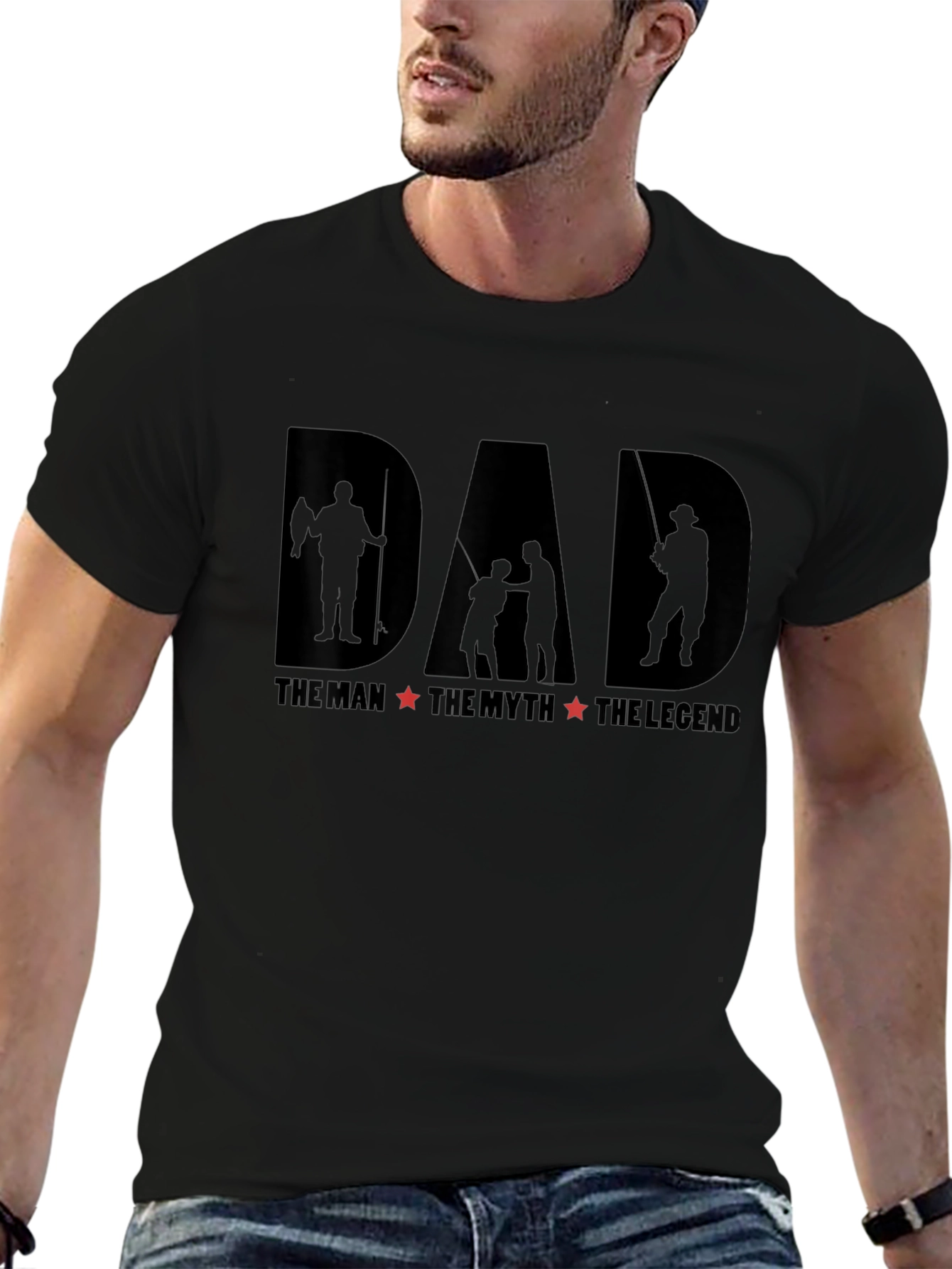 Dad The Man Myth Legend Fishing T-Shirt