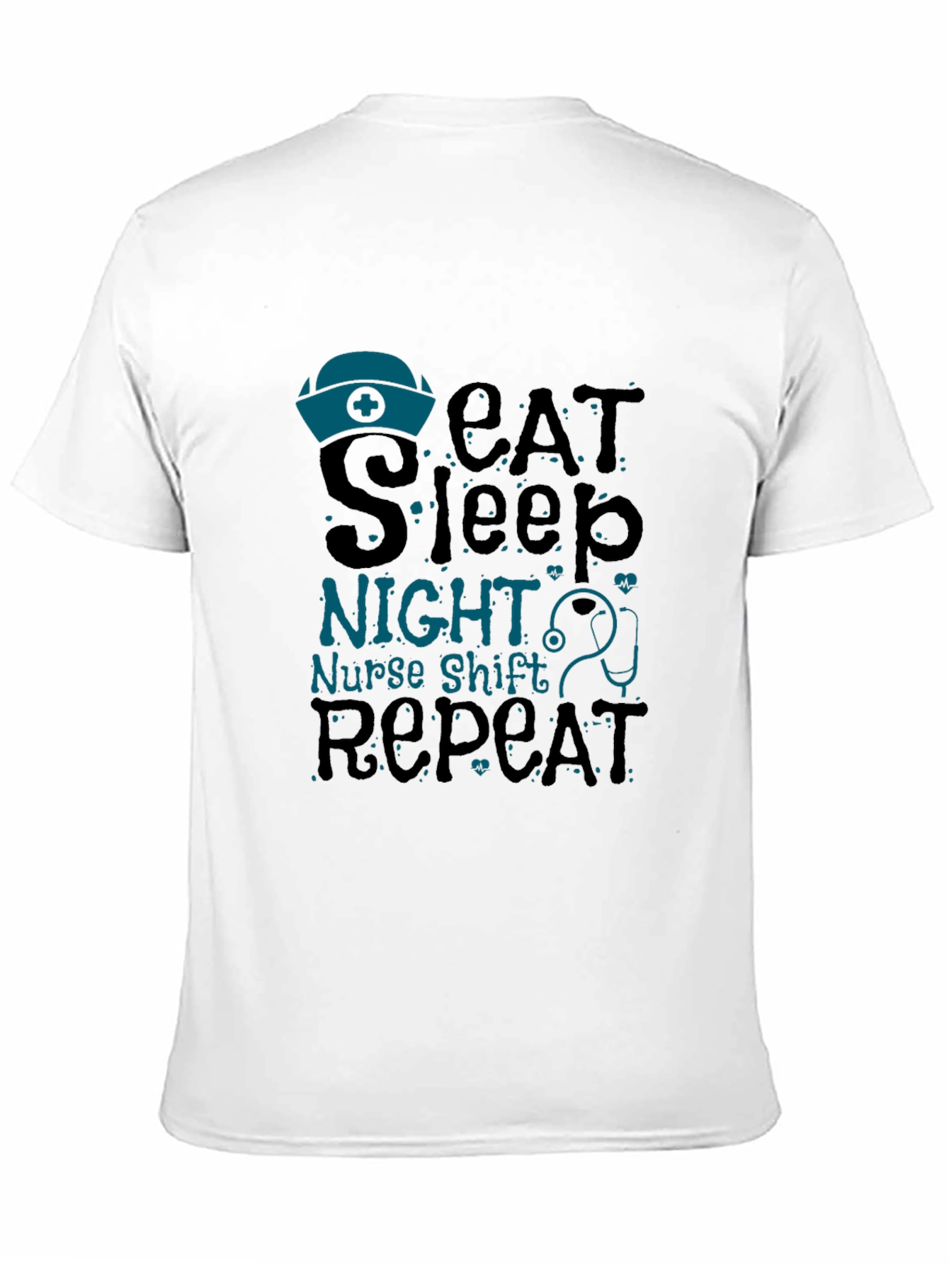 Nurse Night Shift T-Shirt - Eat Sleep Repeat