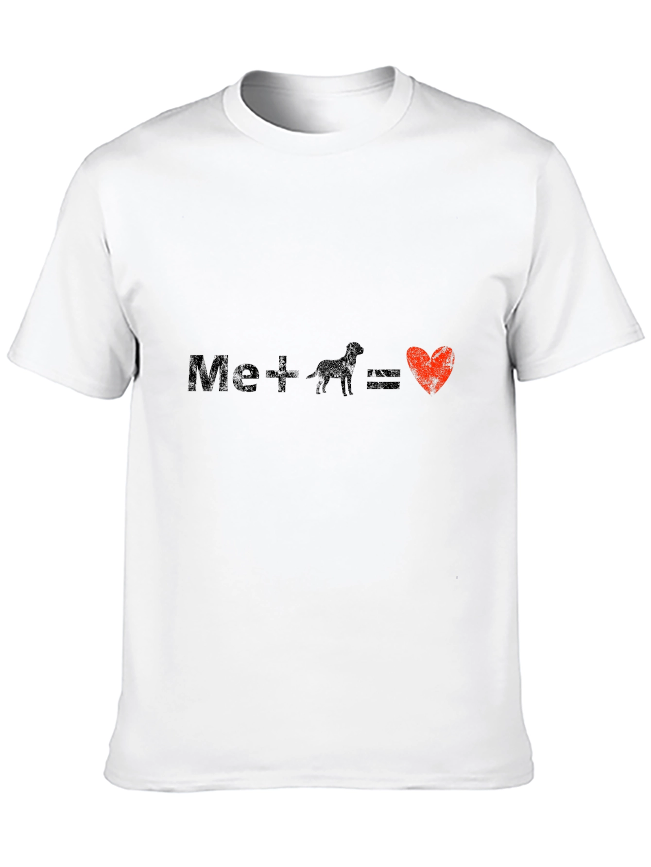 Mens Me + Dog = Love Graphic Tee