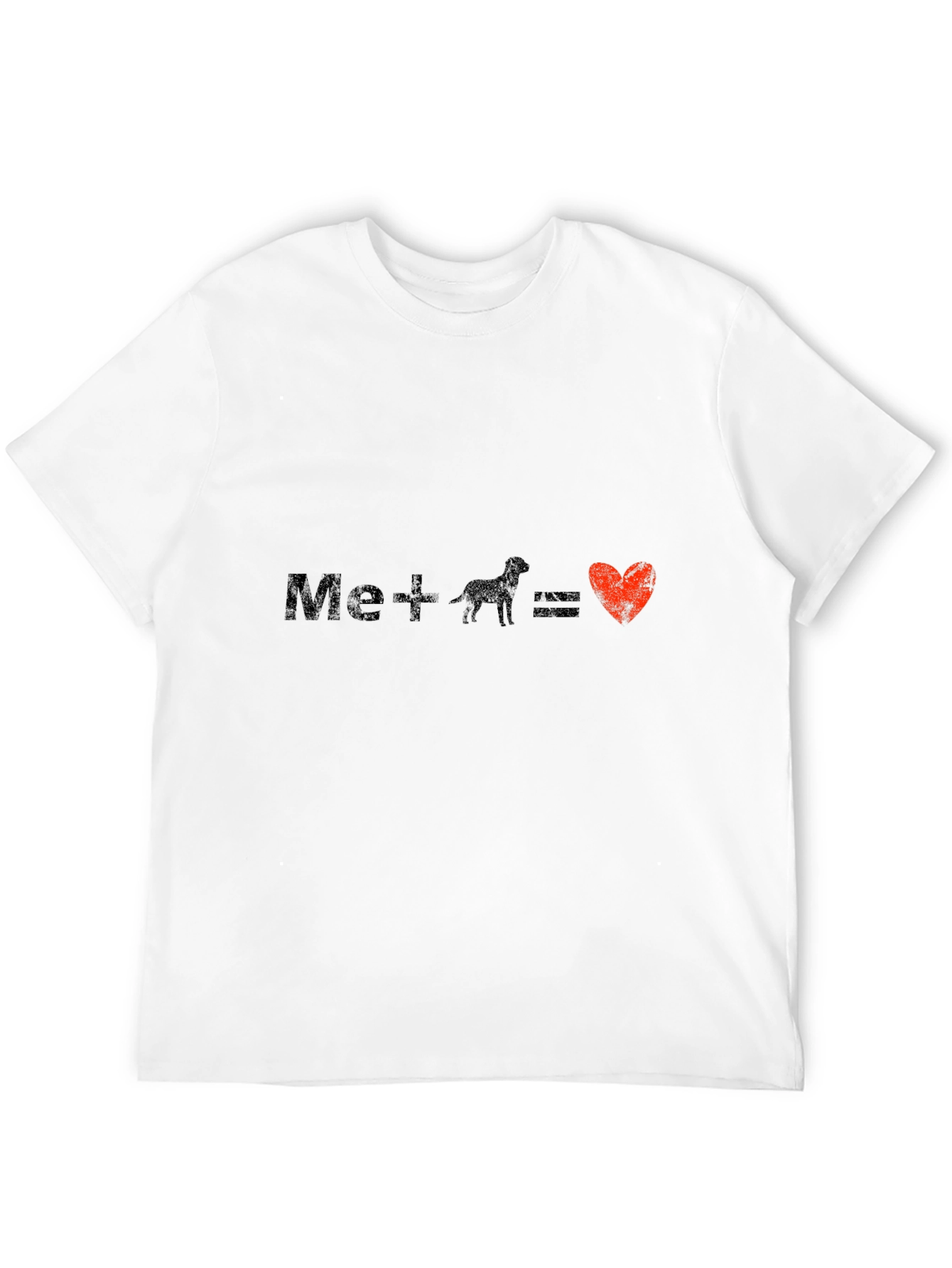 Mens Me + Dog = Love Graphic Tee
