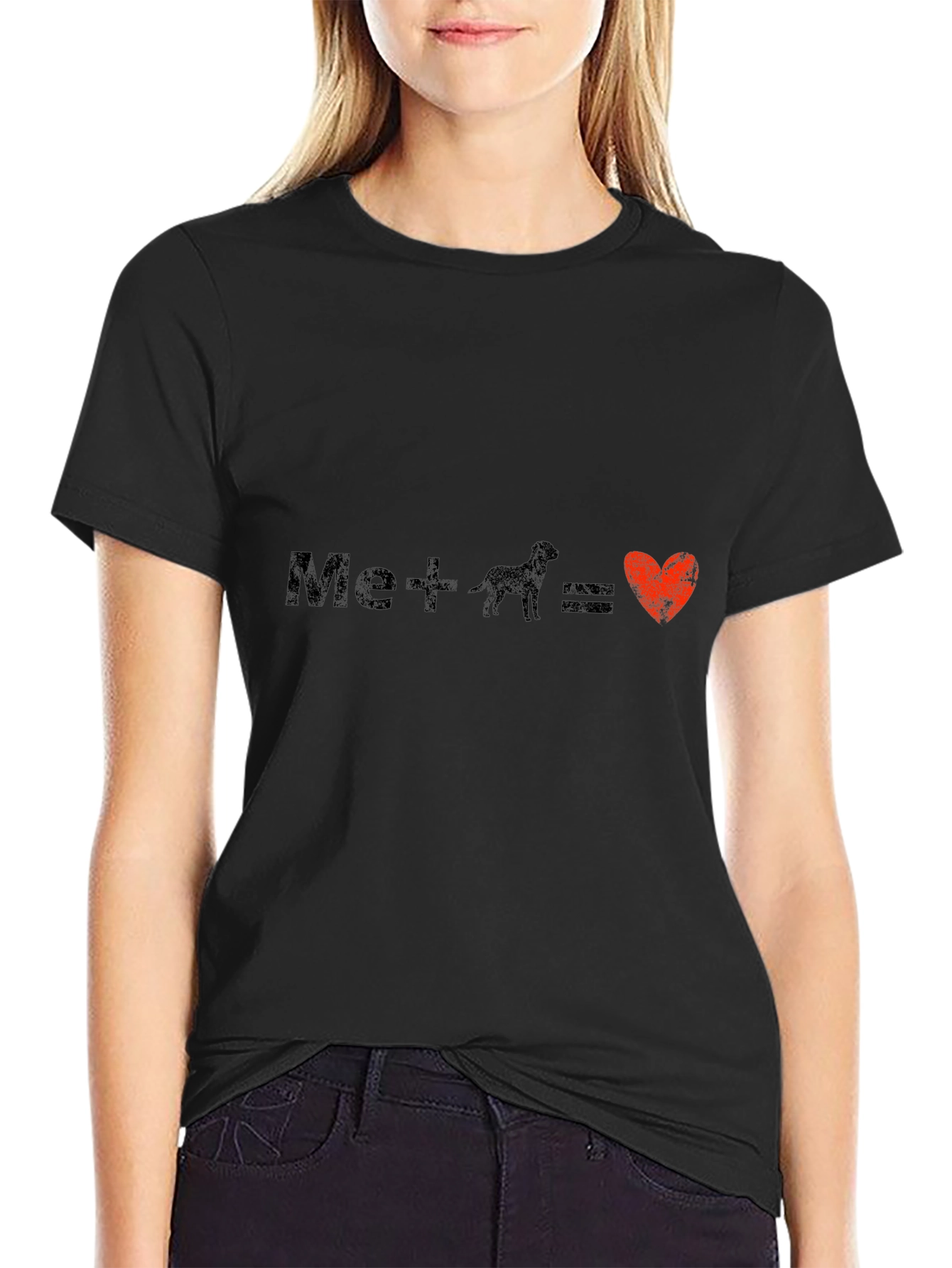 Mens Me + Dog = Love Graphic Tee