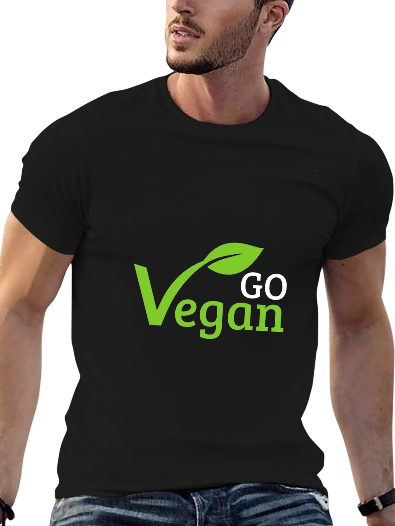 Go Vegan Graphic Tee - Stylish Vegan Statement Shirt