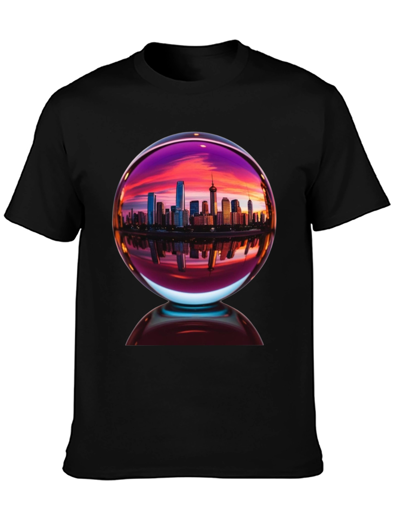 Cityscape Reflection Graphic Tee