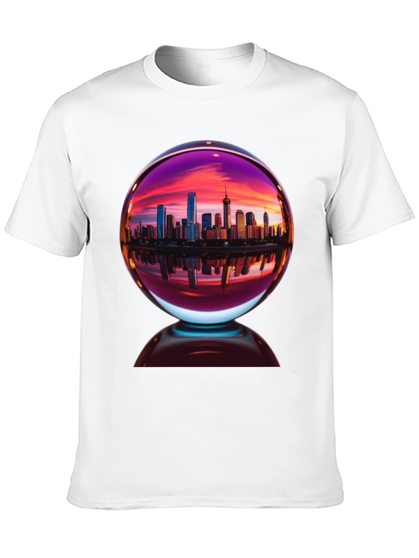 Cityscape Reflection Graphic Tee