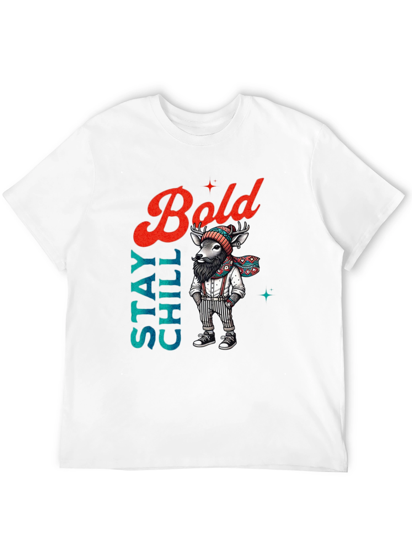 Stay Chill Bold Deer Graphic Tee