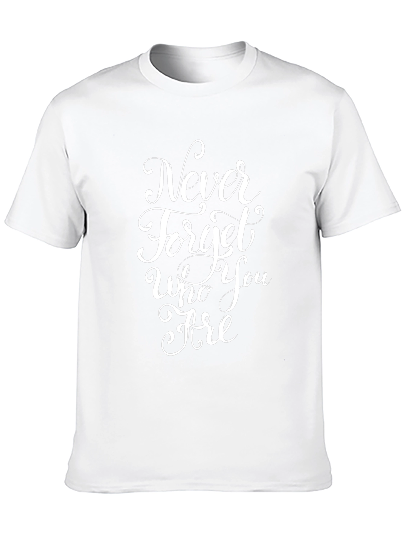 Never Forget Who You Are Black T-Shirt