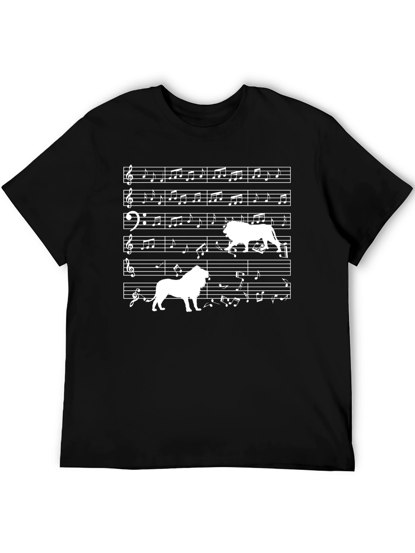 Musical Lion Graphic T-Shirt