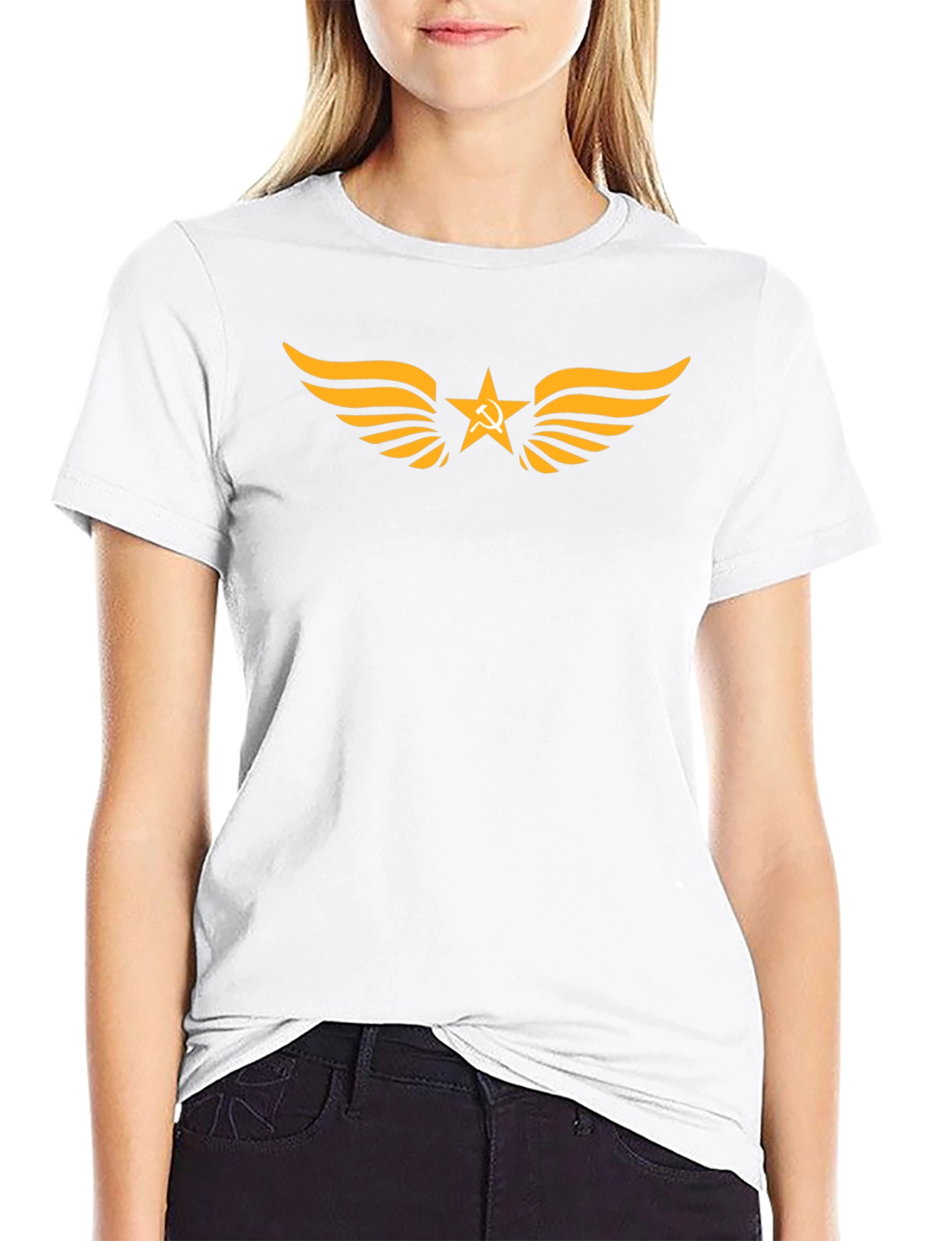 Soviet Star Wings Black T-Shirt