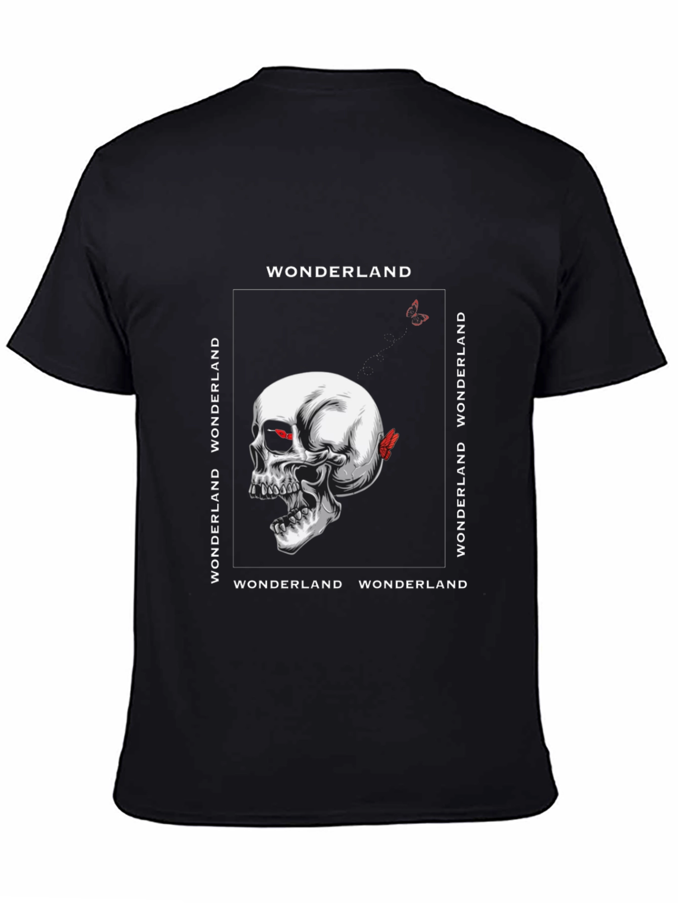 Wonderland Skull Graphic Tee