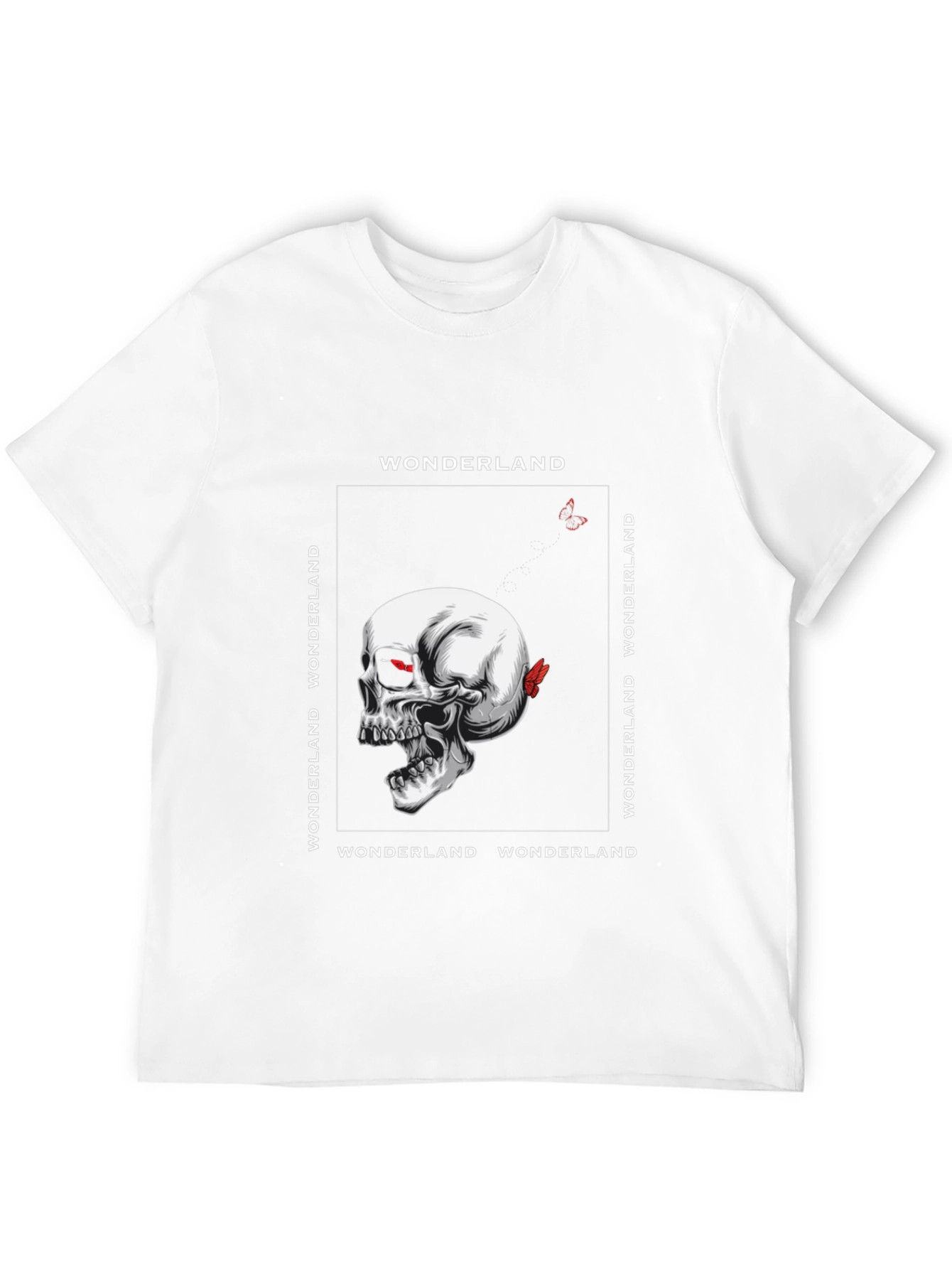 Wonderland Skull Graphic Tee