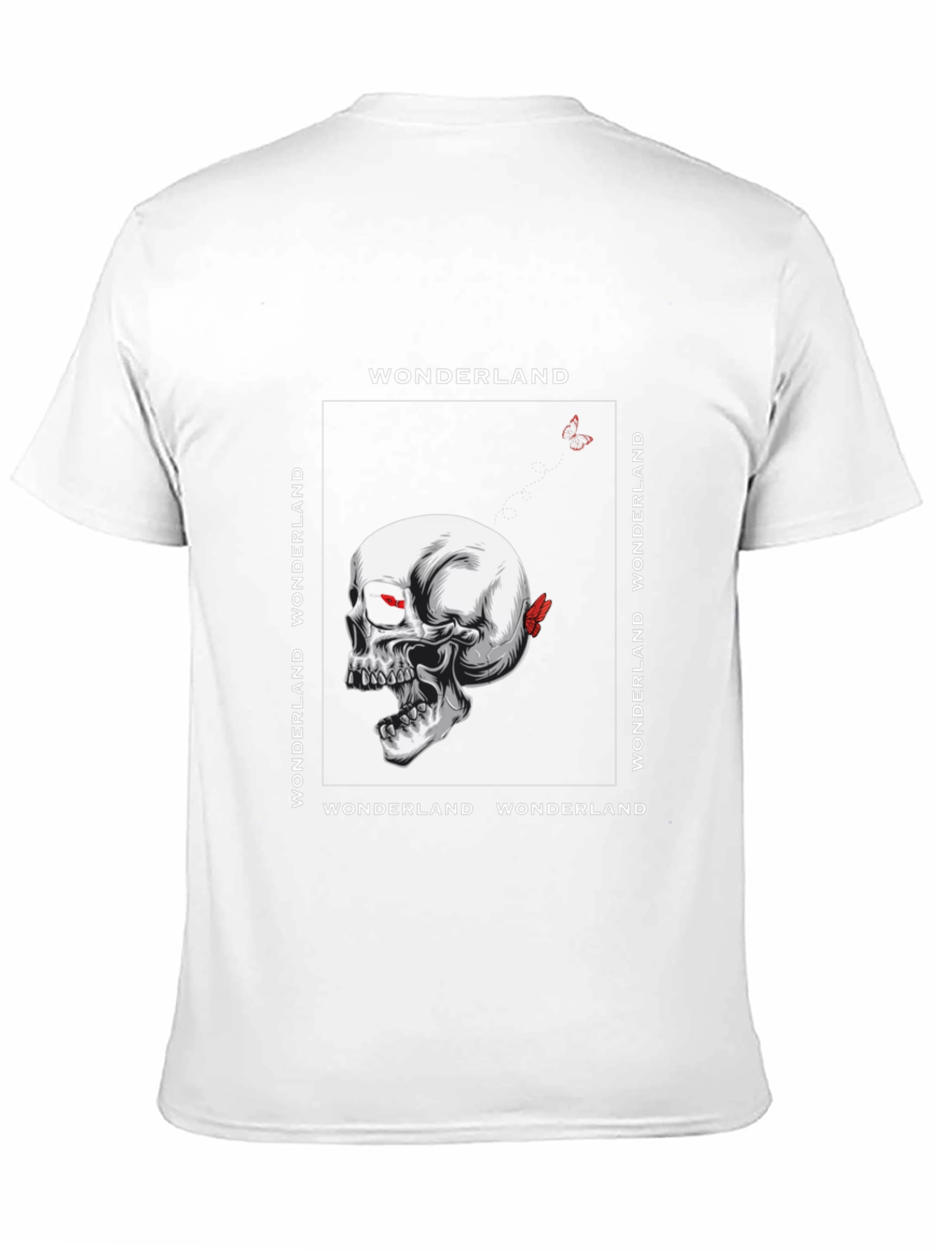Wonderland Skull Graphic Tee