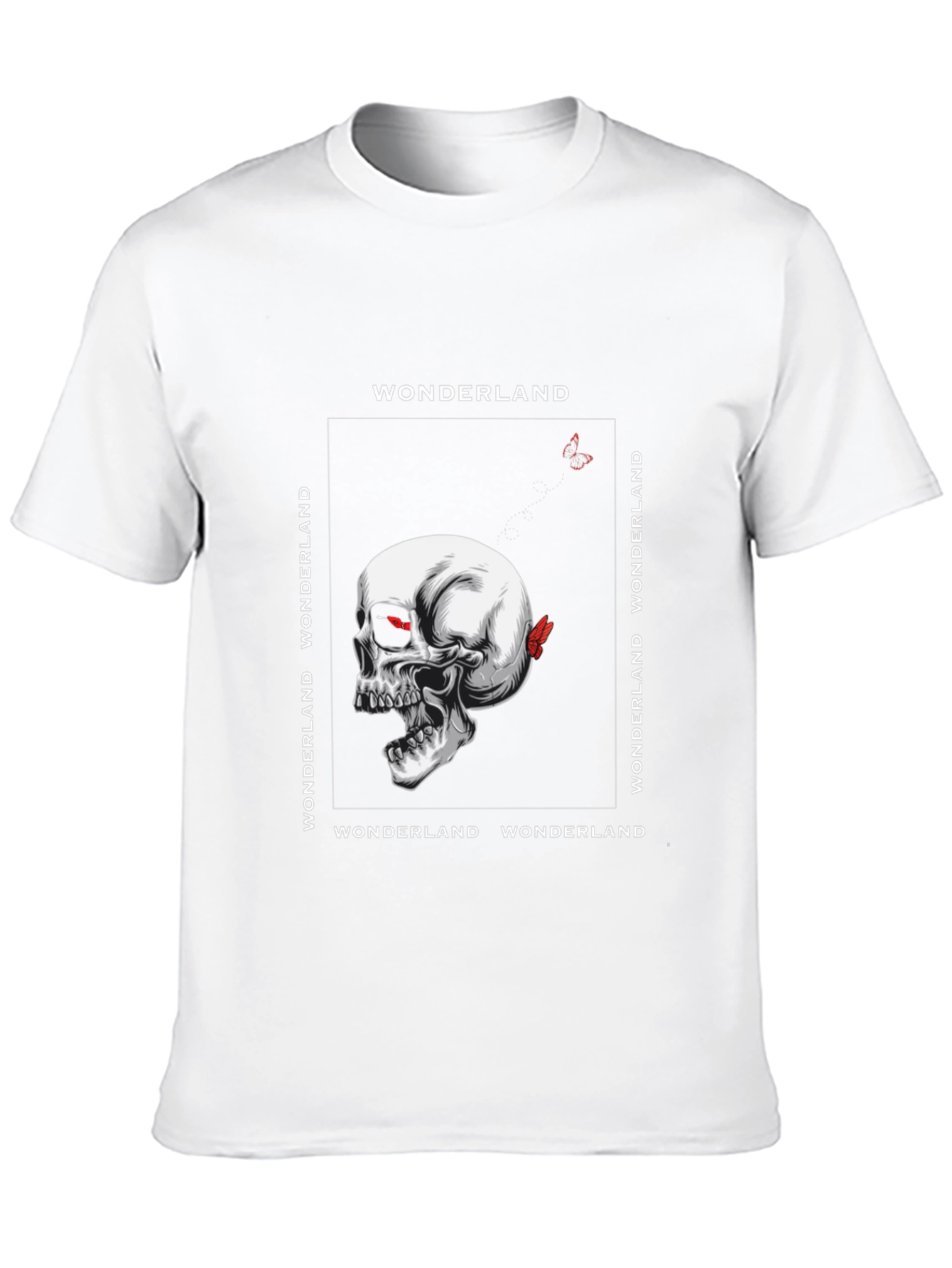 Wonderland Skull Graphic Tee