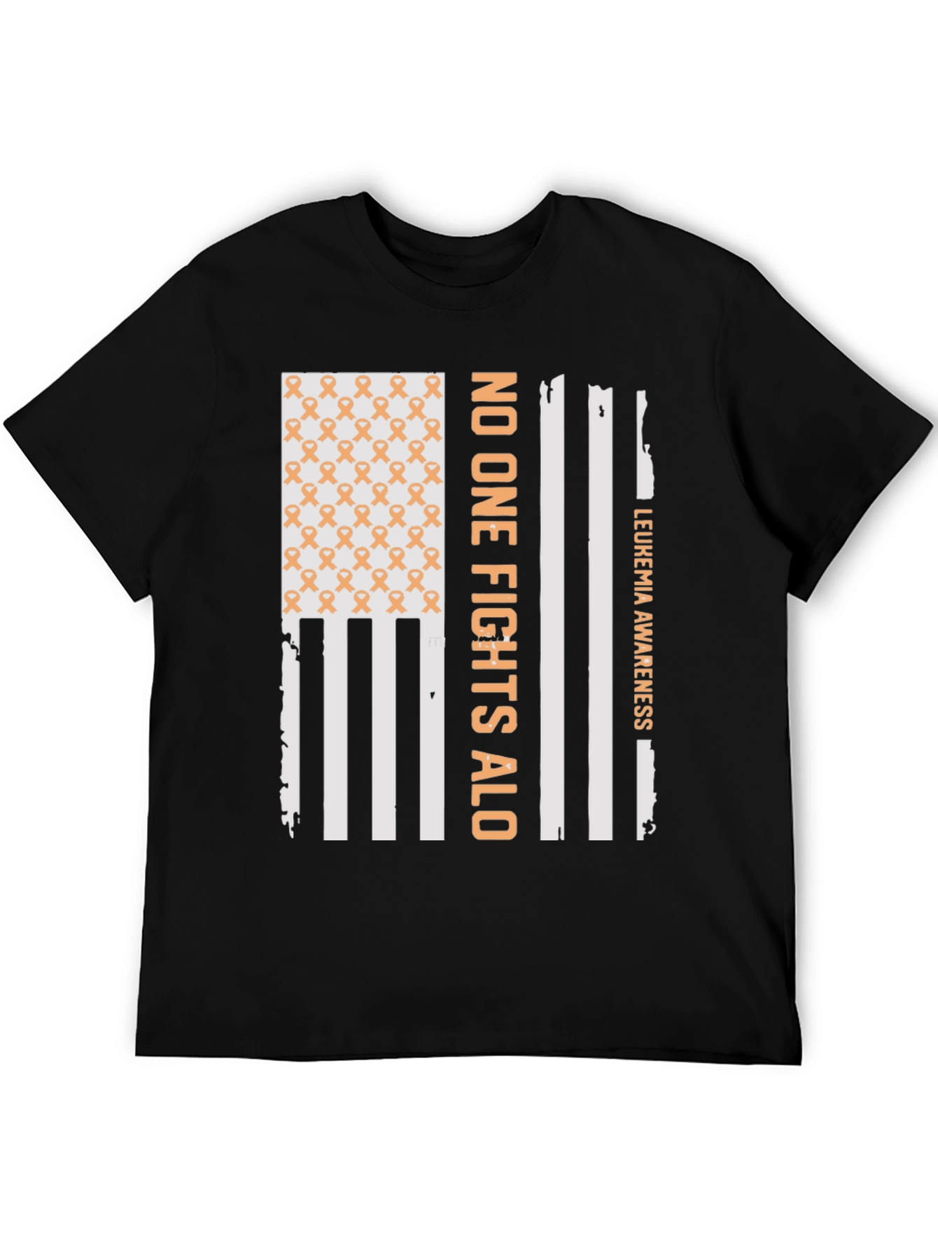 Leukemia Awareness T-Shirt - No One Fights Alone